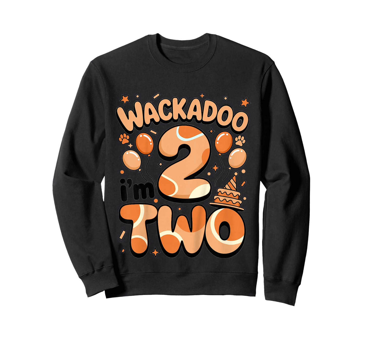 Wackadoo I'm Two 2nd Birthday Girl Toddler 2 Year Dog Lover T-Shirt