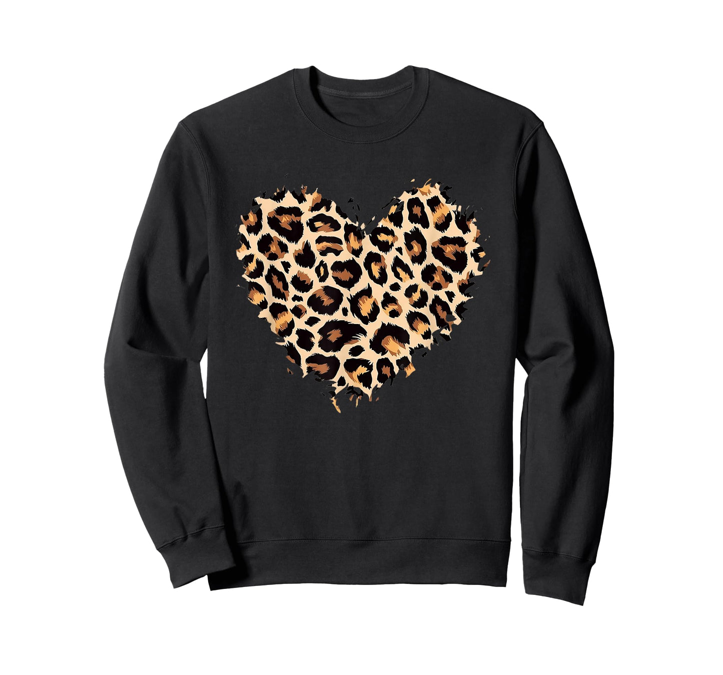 Leopard Cheetah Print Heart Love Cute Girls & Womens T-Shirt