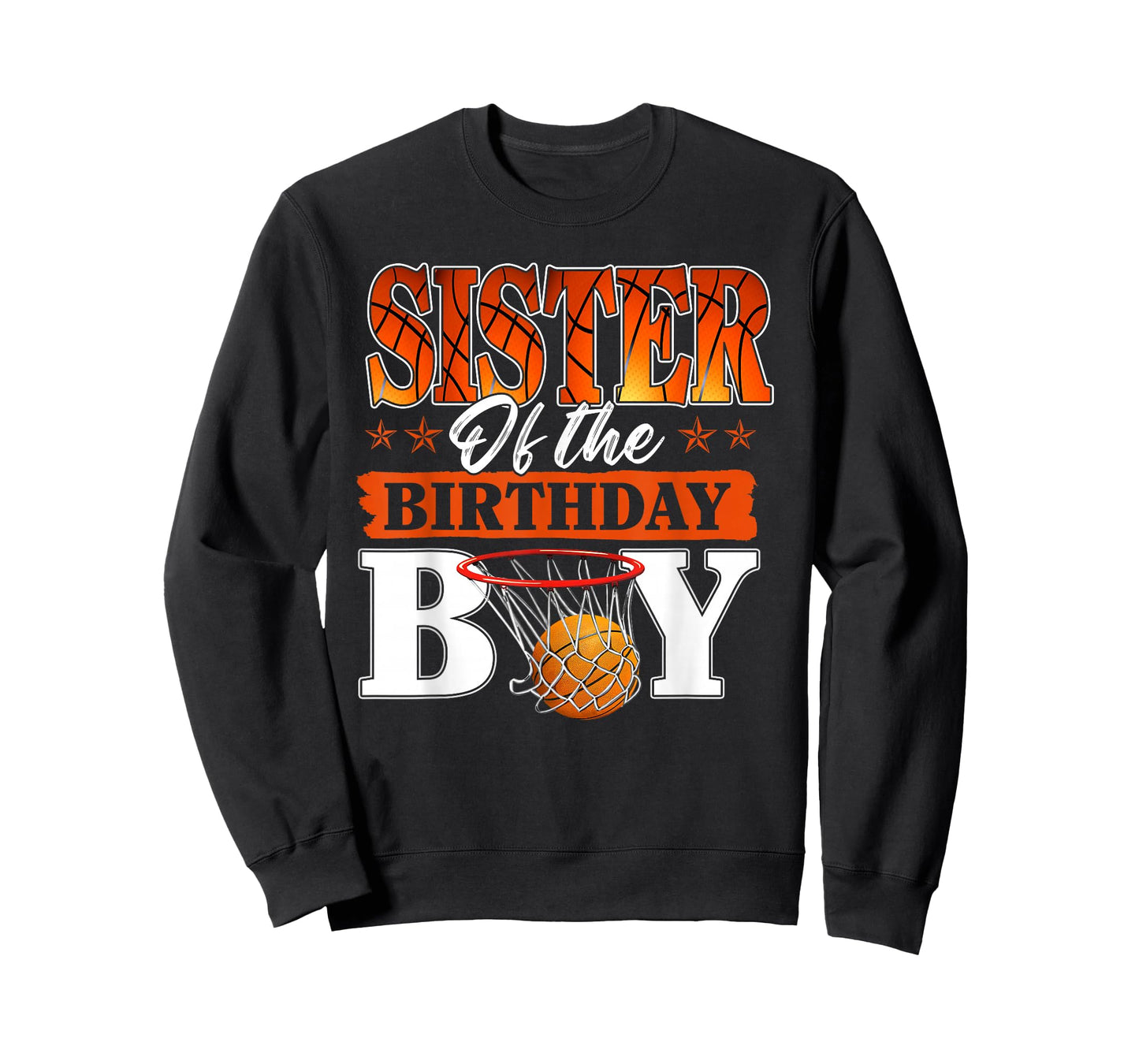 Basketball Sister of The Birthday Boy Family Matching T-Shirt