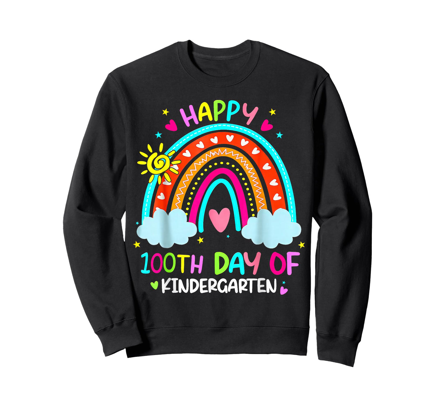 100th Day of Kindergarten School Rainbow 100 Days Smarter T-Shirt