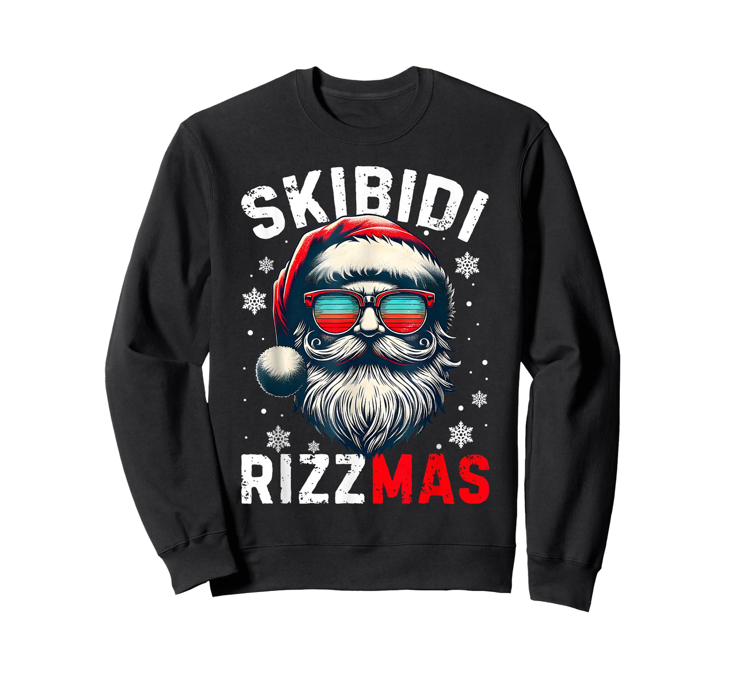 Skibidi Rizzmas Christmas Rizz Santa Claus Charisma Xmas Kid T-Shirt