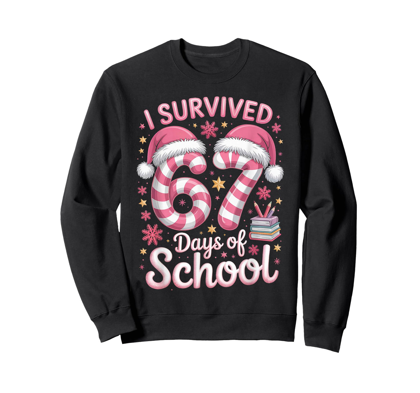 I Survived 67 Days of School Funny Meme Teacher Student T-Shirt