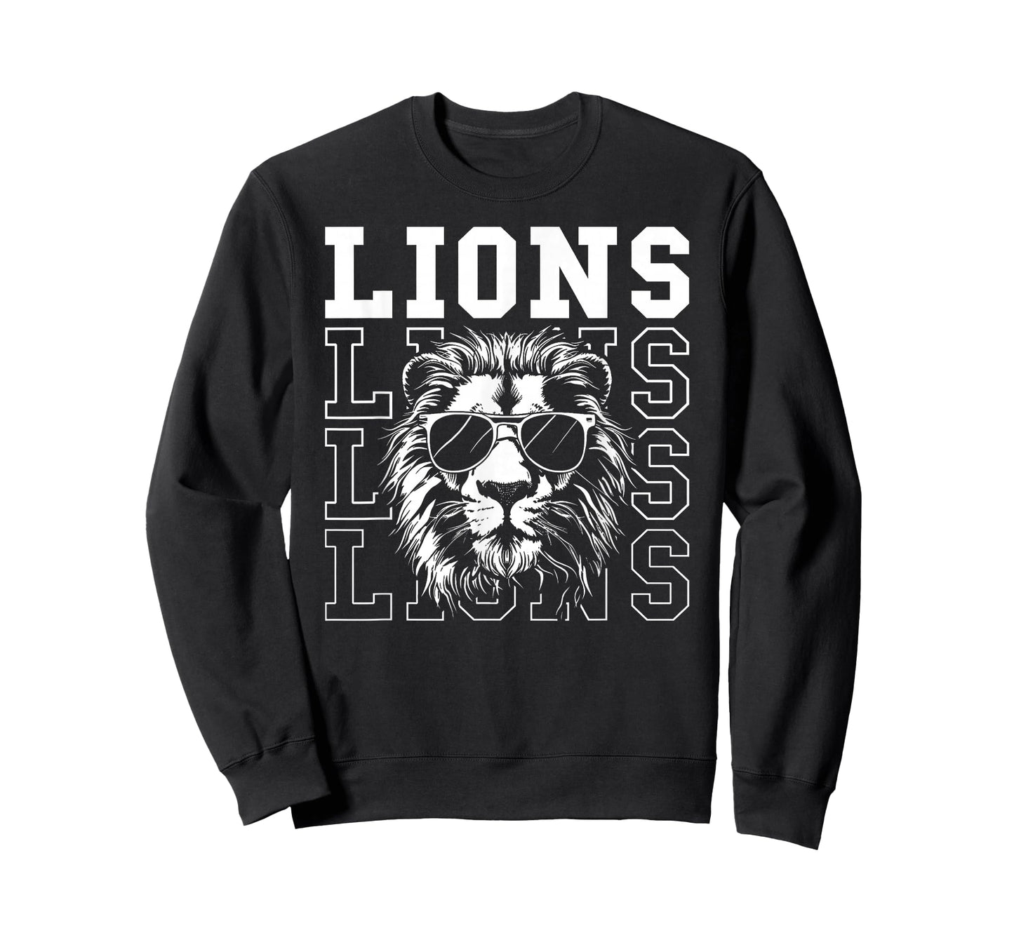 Vintage Lions School Spirit Fan Team Back to School T-Shirt