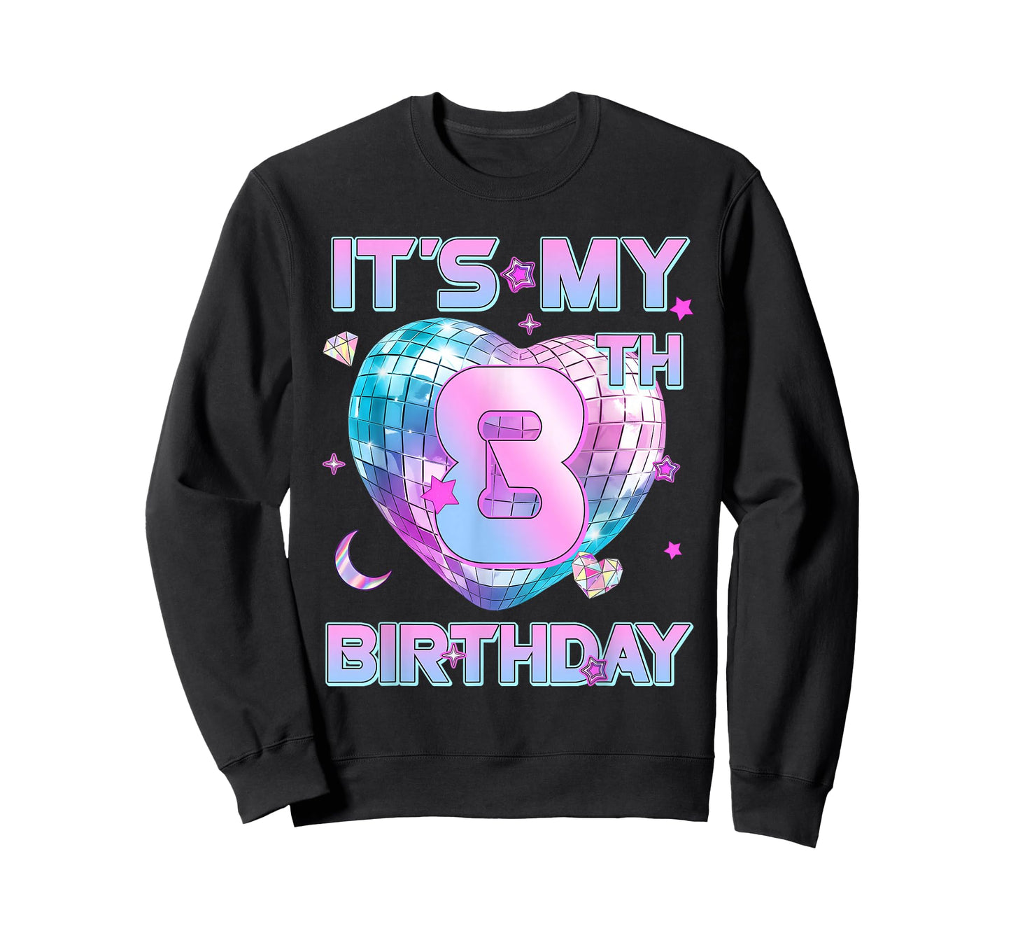 Kids It's My 8th Birthday Girl 8 Year Old Kpop Bday Girls T-Shirt