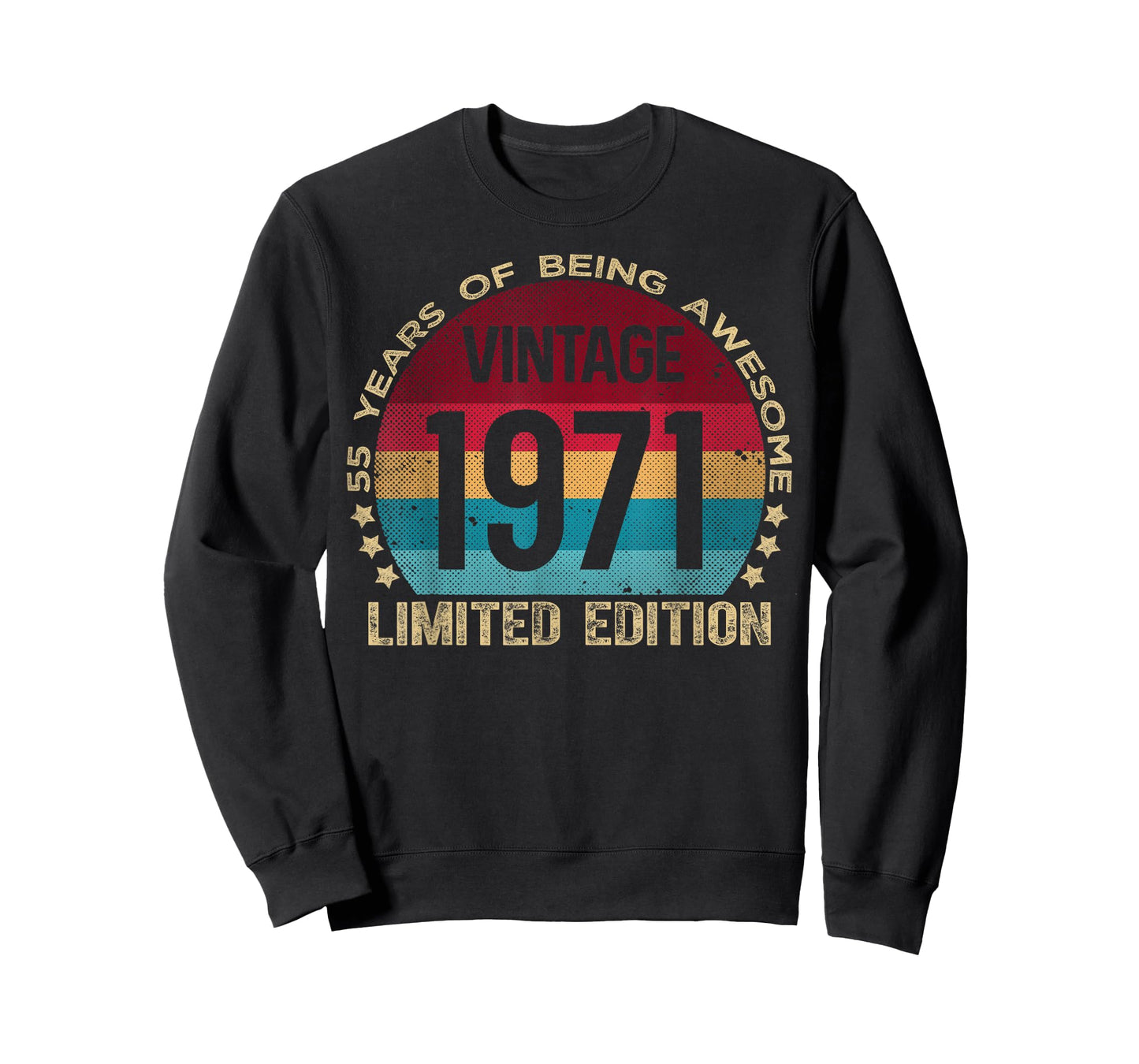 55 Year Old Gifts Vintage 1971 Limited Edition 55th Birthday T-Shirt
