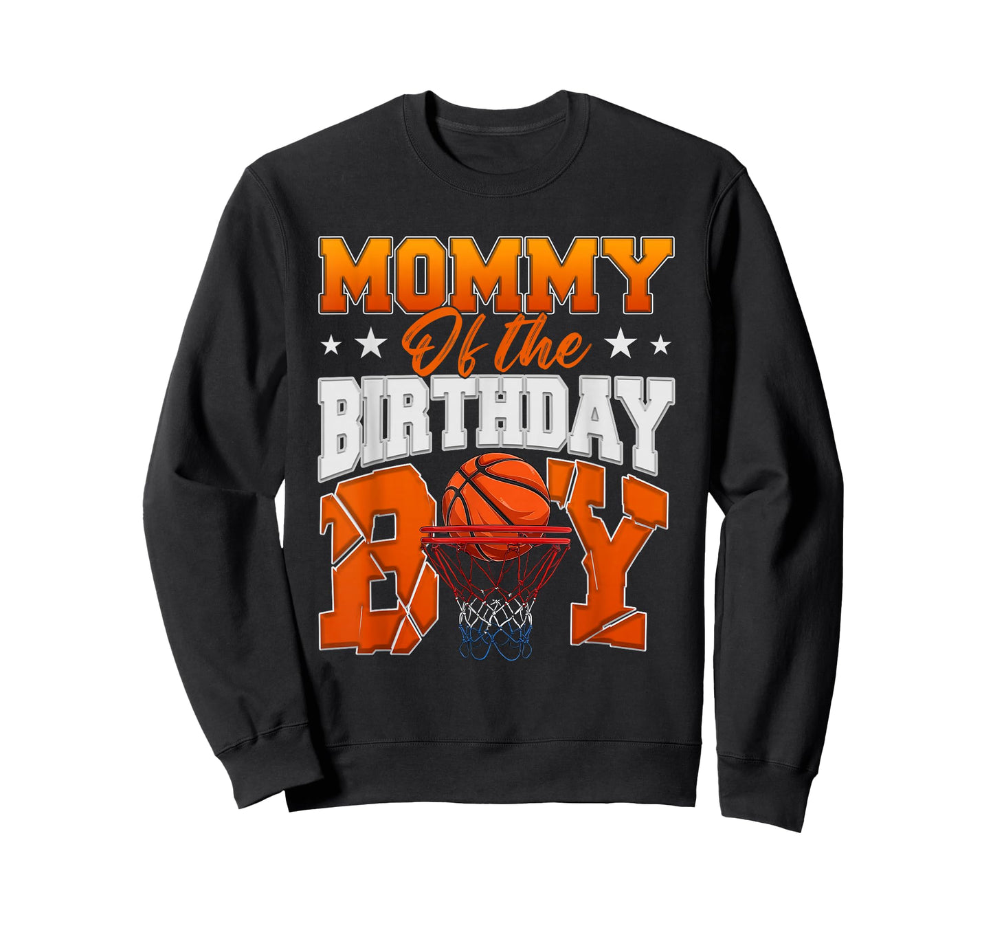 Basketball Mommy of The Birthday Boy Family Matching T-Shirt