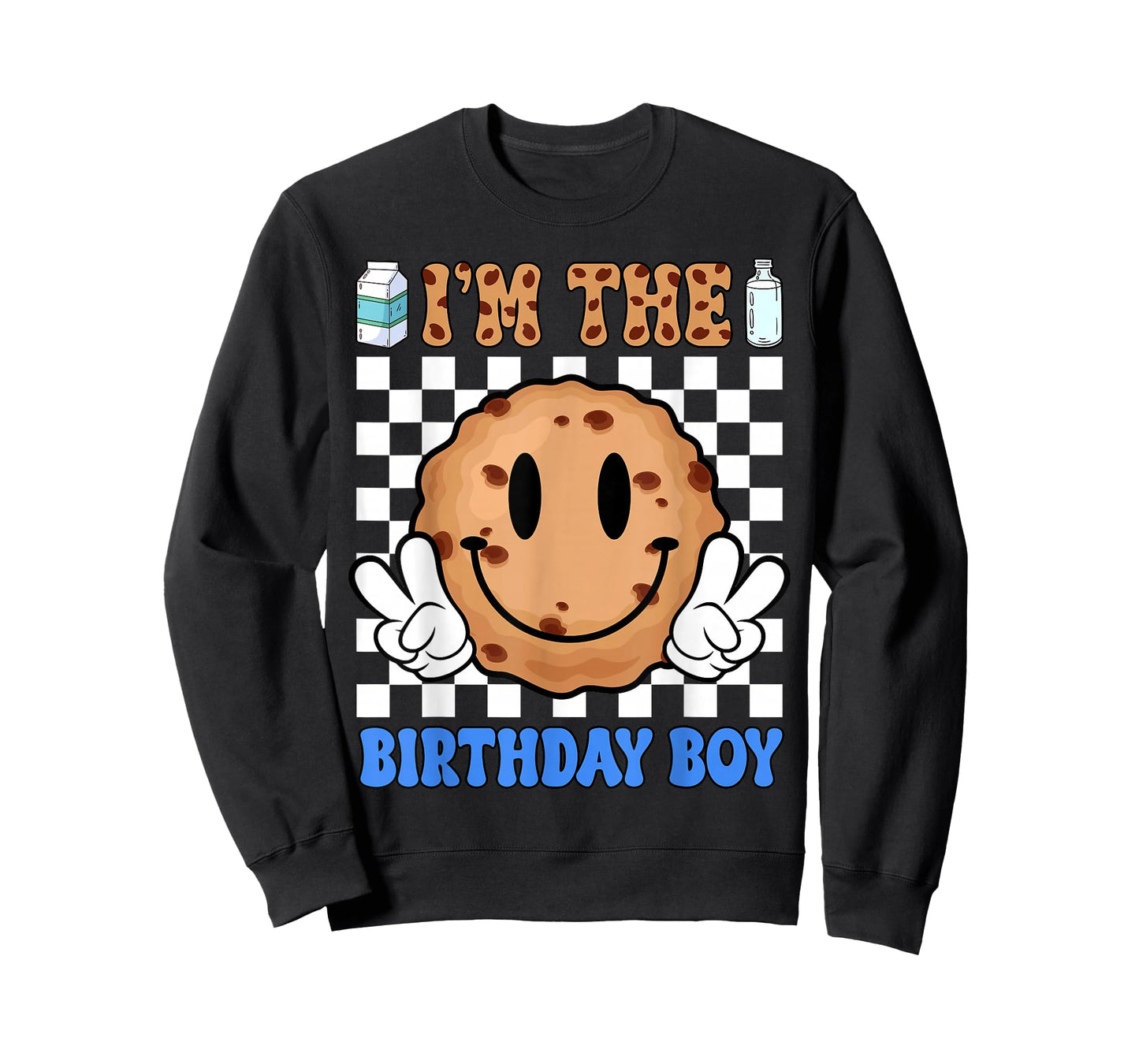 I'm The Birthday Boy Milk and Cookies First 1st Birthday T-Shirt