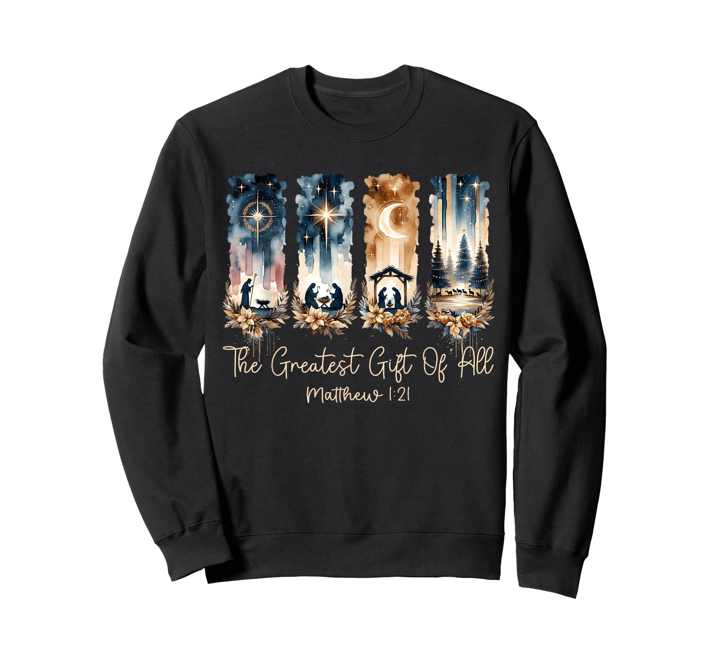 The Greatest Gift for All Christmas Nativity Jesus Christian T-Shirt