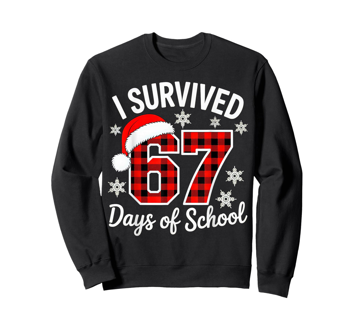 I Survived 67 Days of School Christmas T-Shirt