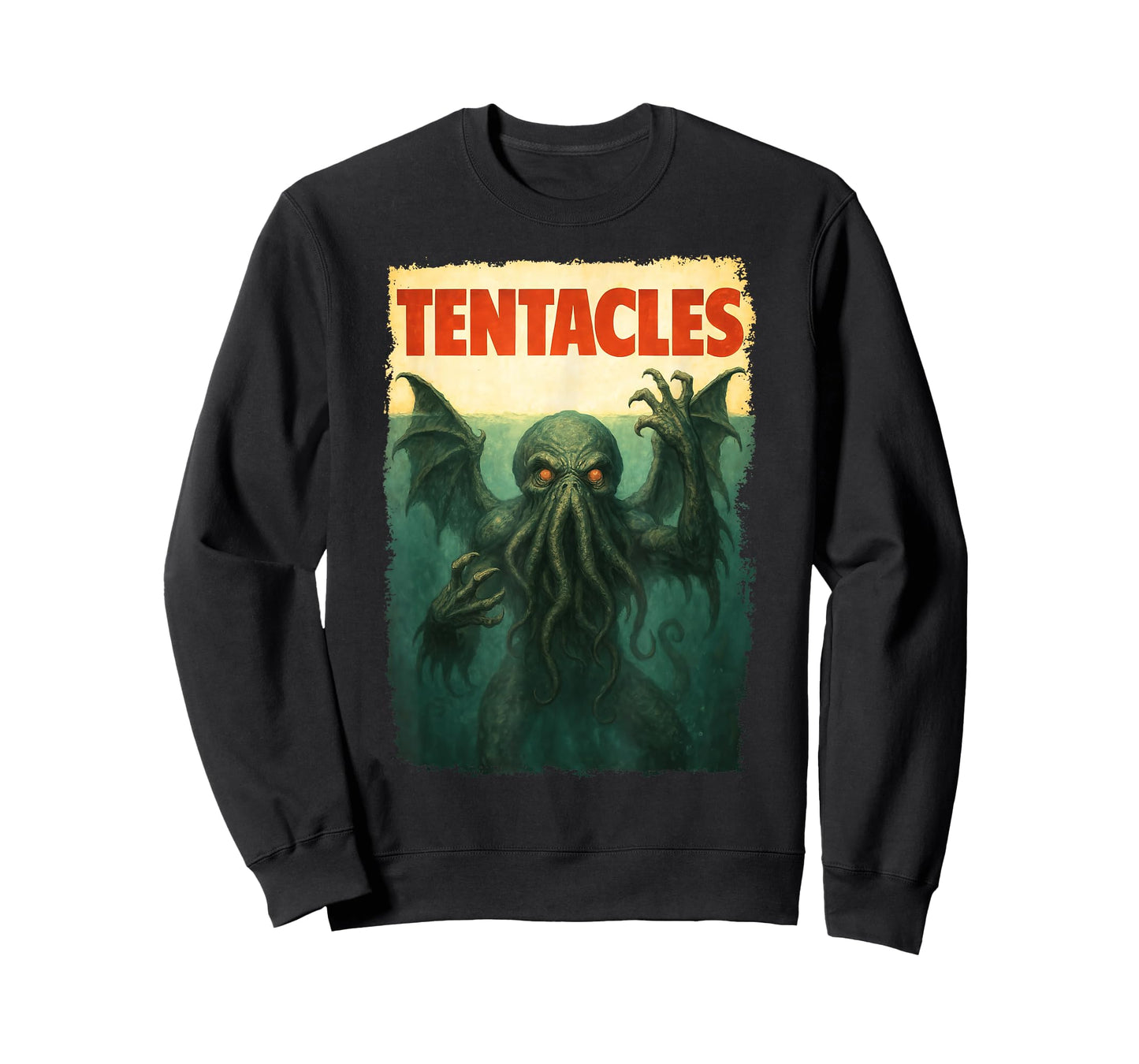 Cthulhu Movie Parody Poster, Tentacles Lovecraftian Horror T-Shirt