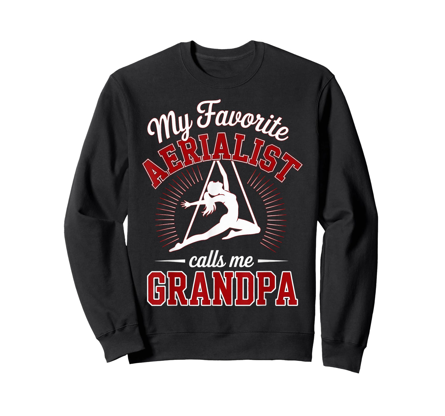 Aerial Silks Grandpa Favorite Aerialist Granddaughter Red T-Shirt