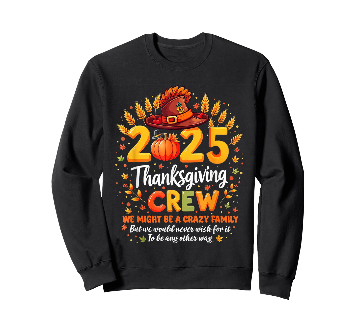 Family Matching Thanksgiving Crew 2025 Turkey Day Men Women T-Shirt