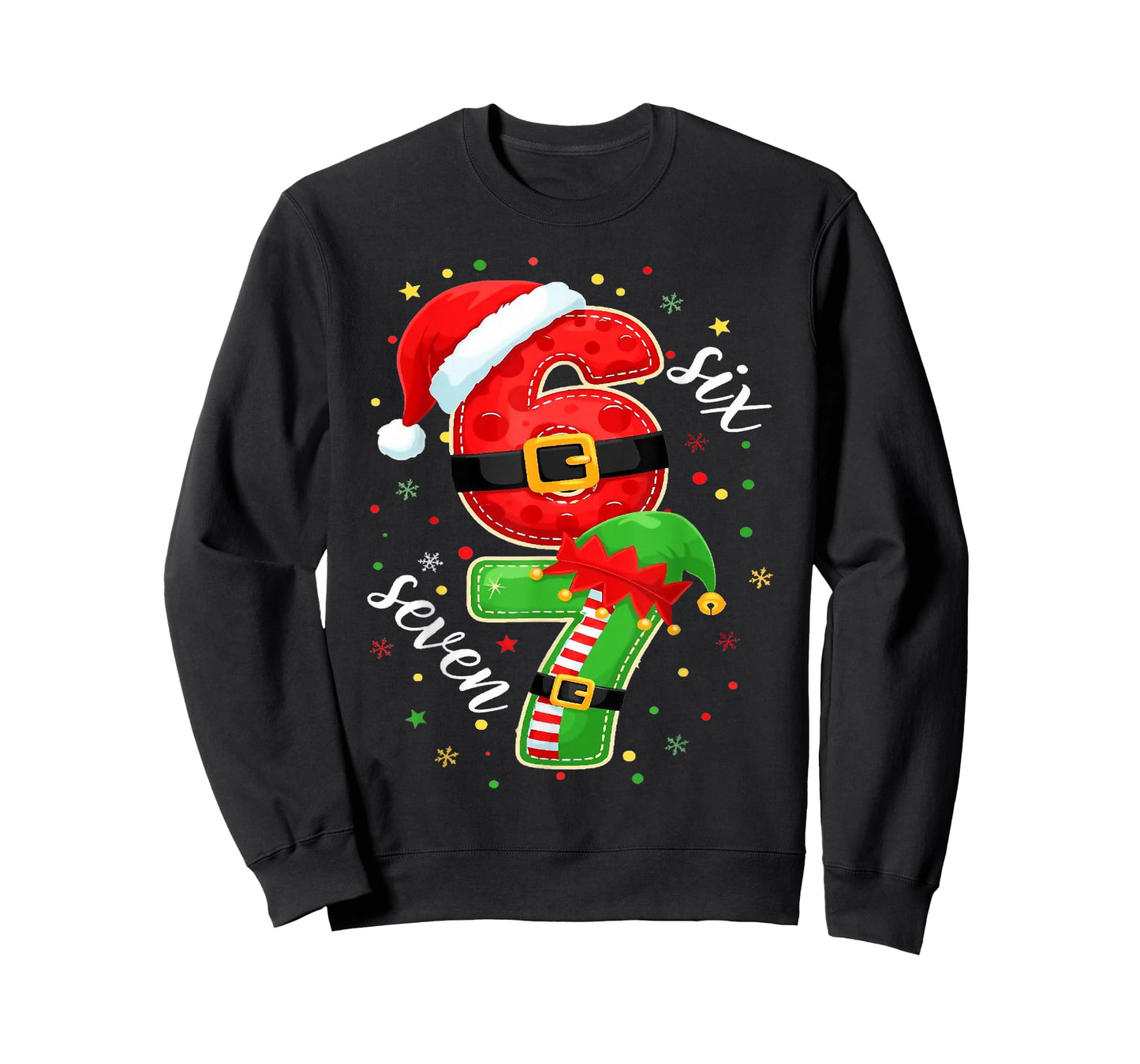 Funny Retro Six Seven Christmas 67 Xmas T-Shirt