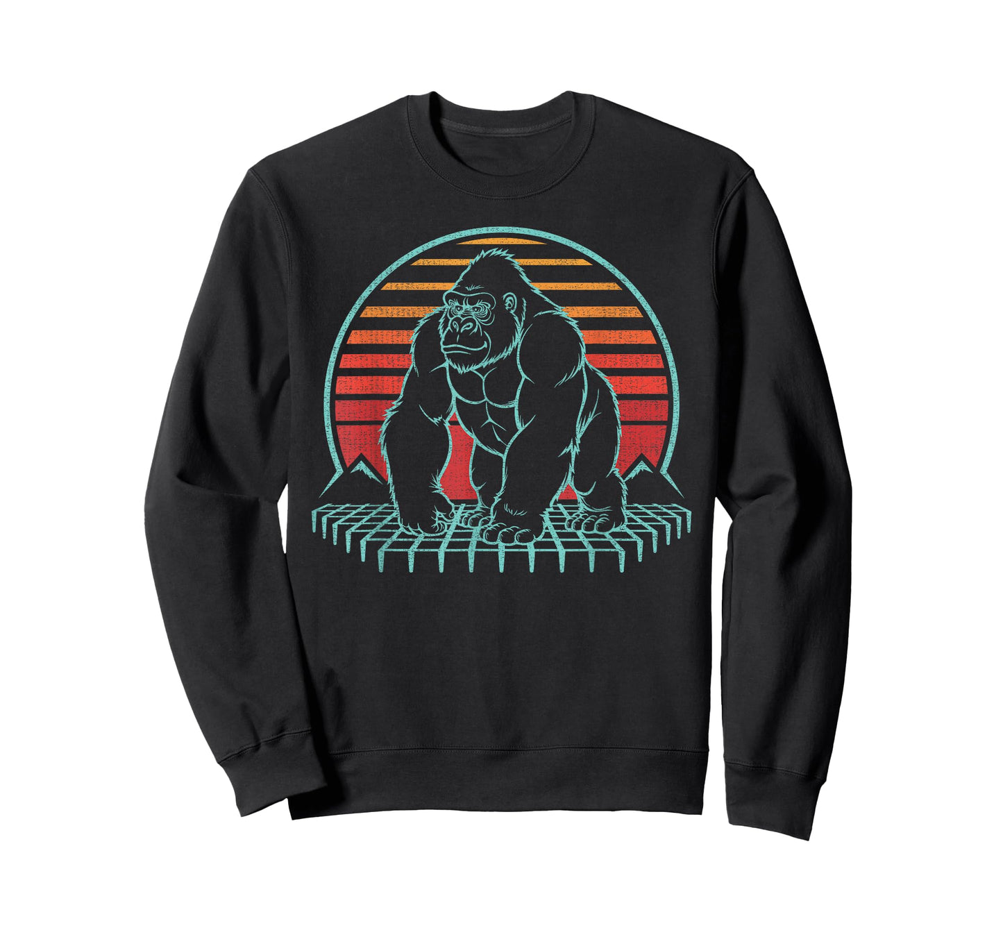 Gorilla Silverback Lover Animal Retro Vintage 80s T-Shirt