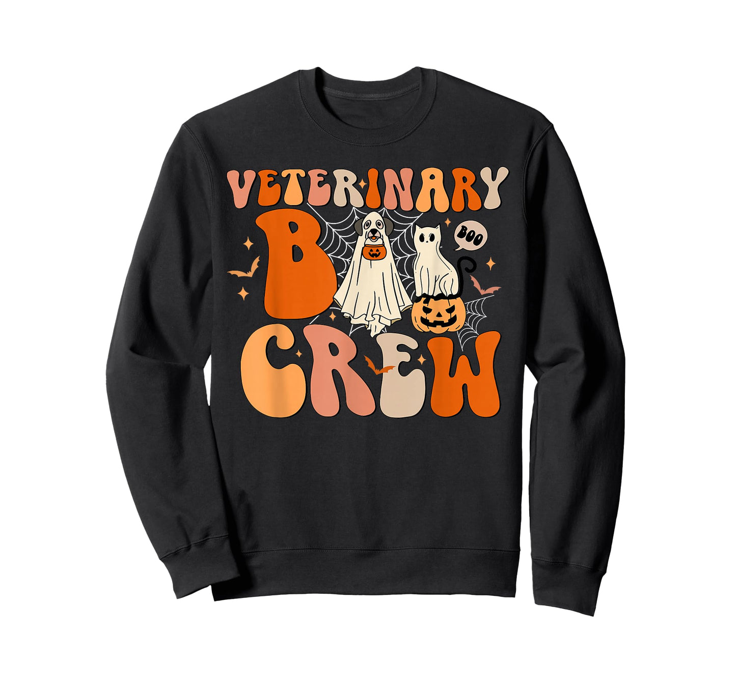 Spooky Veterinary Boo Crew Veterinarian Halloween Vet Tech T-Shirt