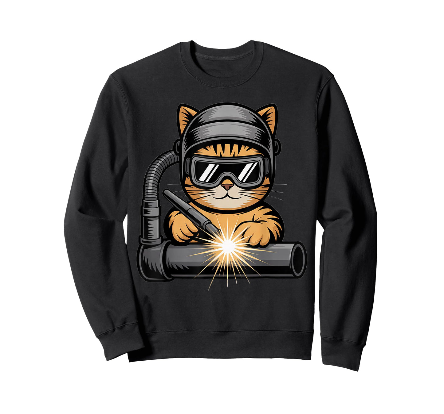 Cat Welder Graphic Welding Cat Design for Welders T-Shirt
