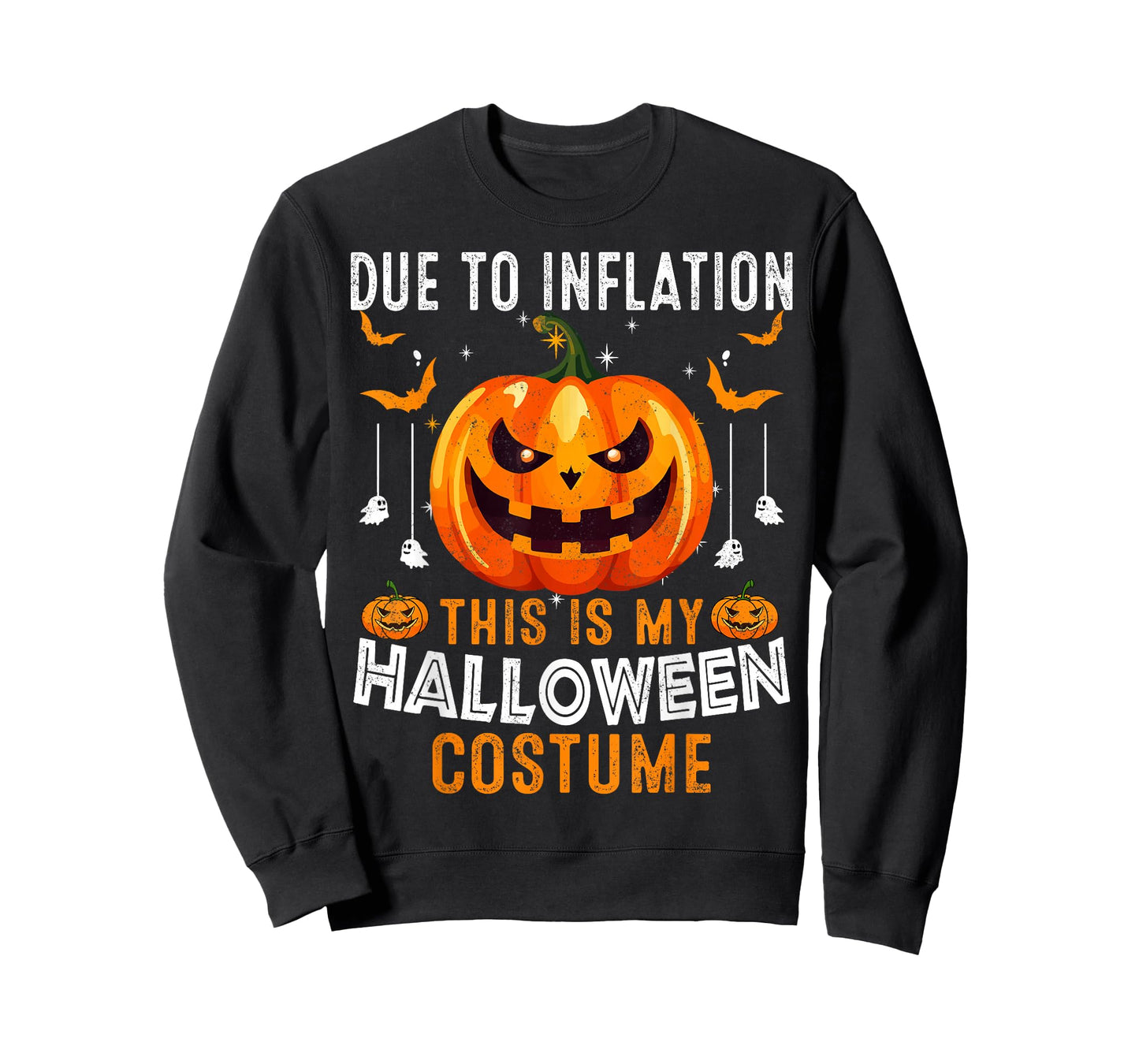 Due to Inflation This is My Halloween Costume Funny T-Shirt