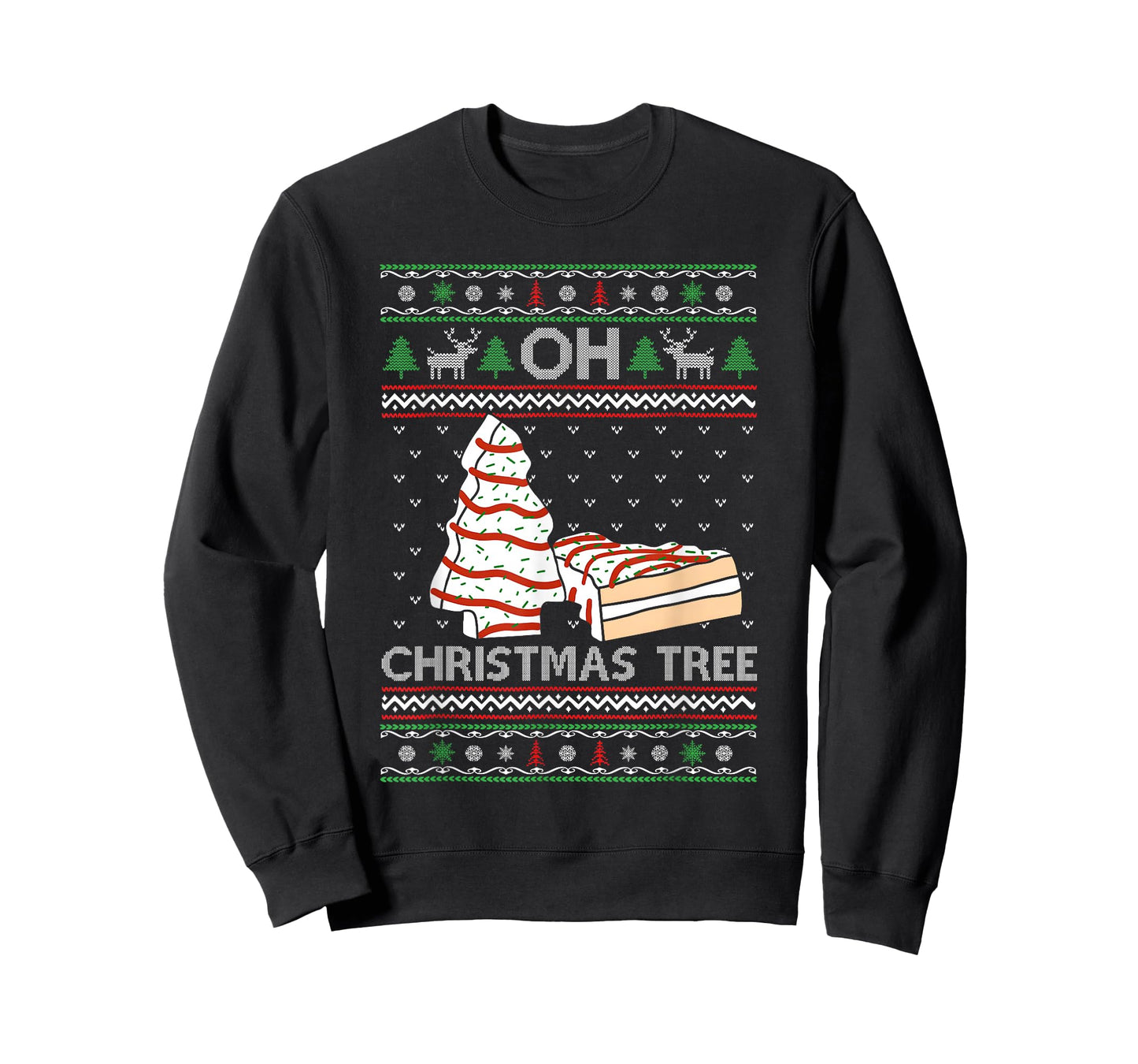 Oh Christmas Tree Cakes Debbie Becky Jen Cake Lovers Xmas T-Shirt