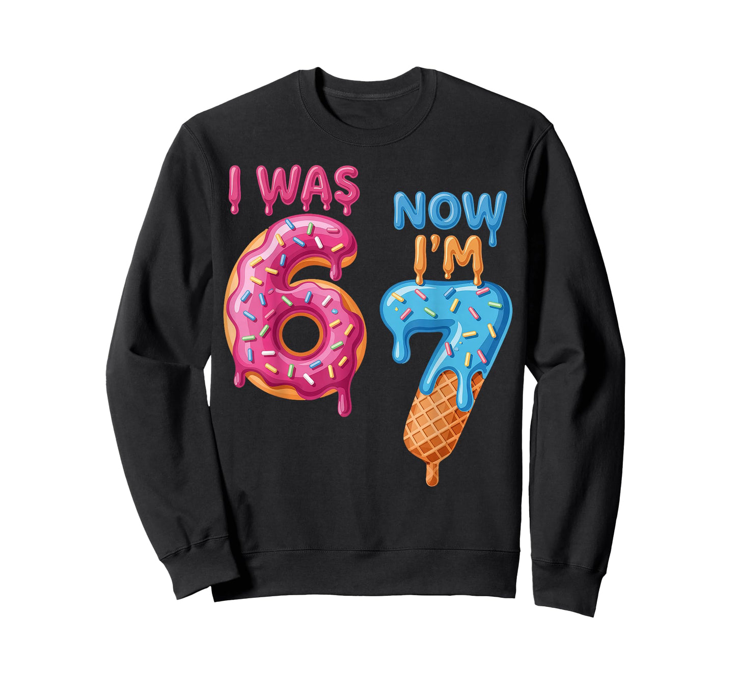 7 Year Old Birthday i was 6 Now I'm 7 67 T-Shirt
