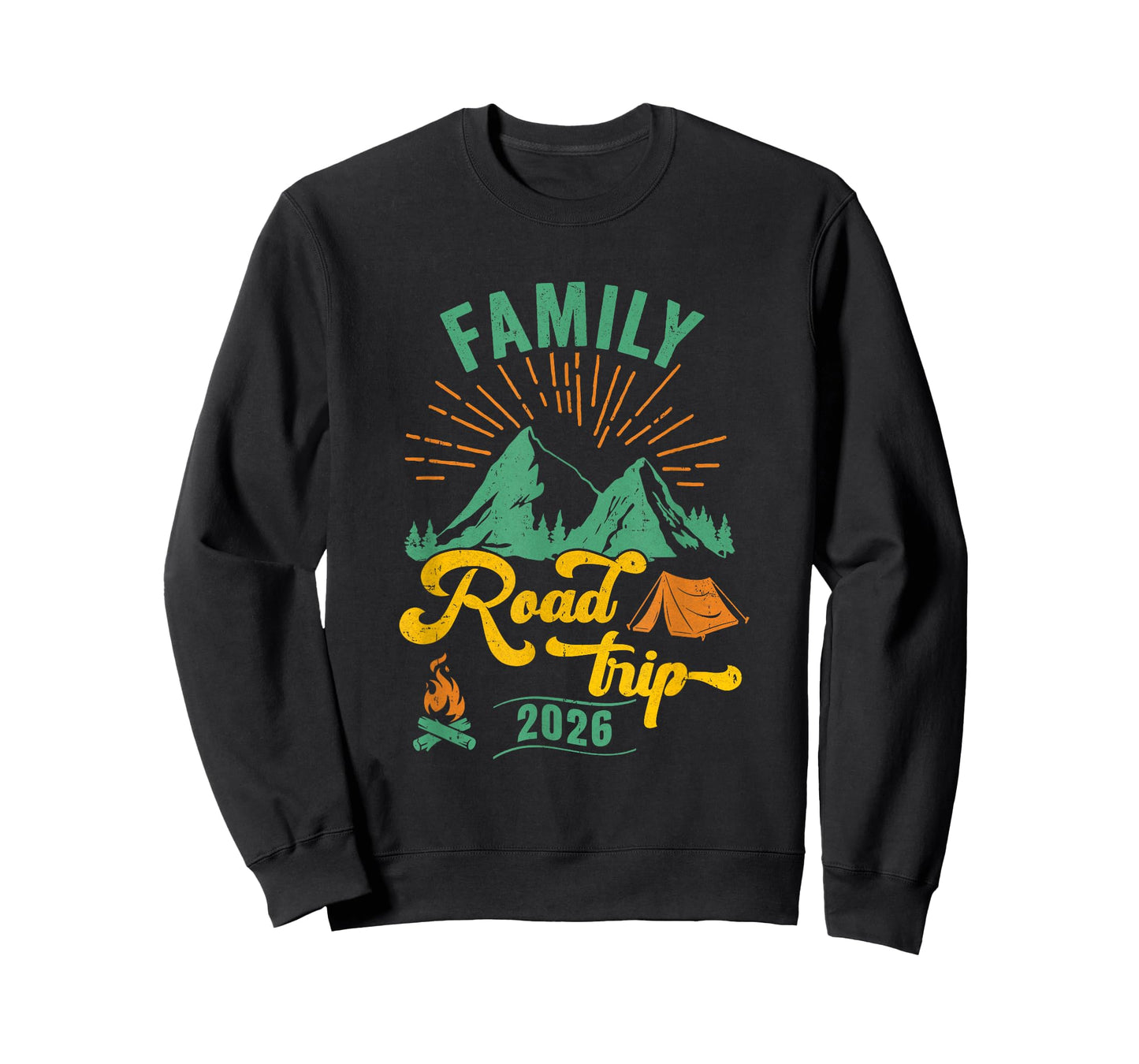 Family Road Trip 2026 Camping Crew Vacation Holiday Trip T-Shirt