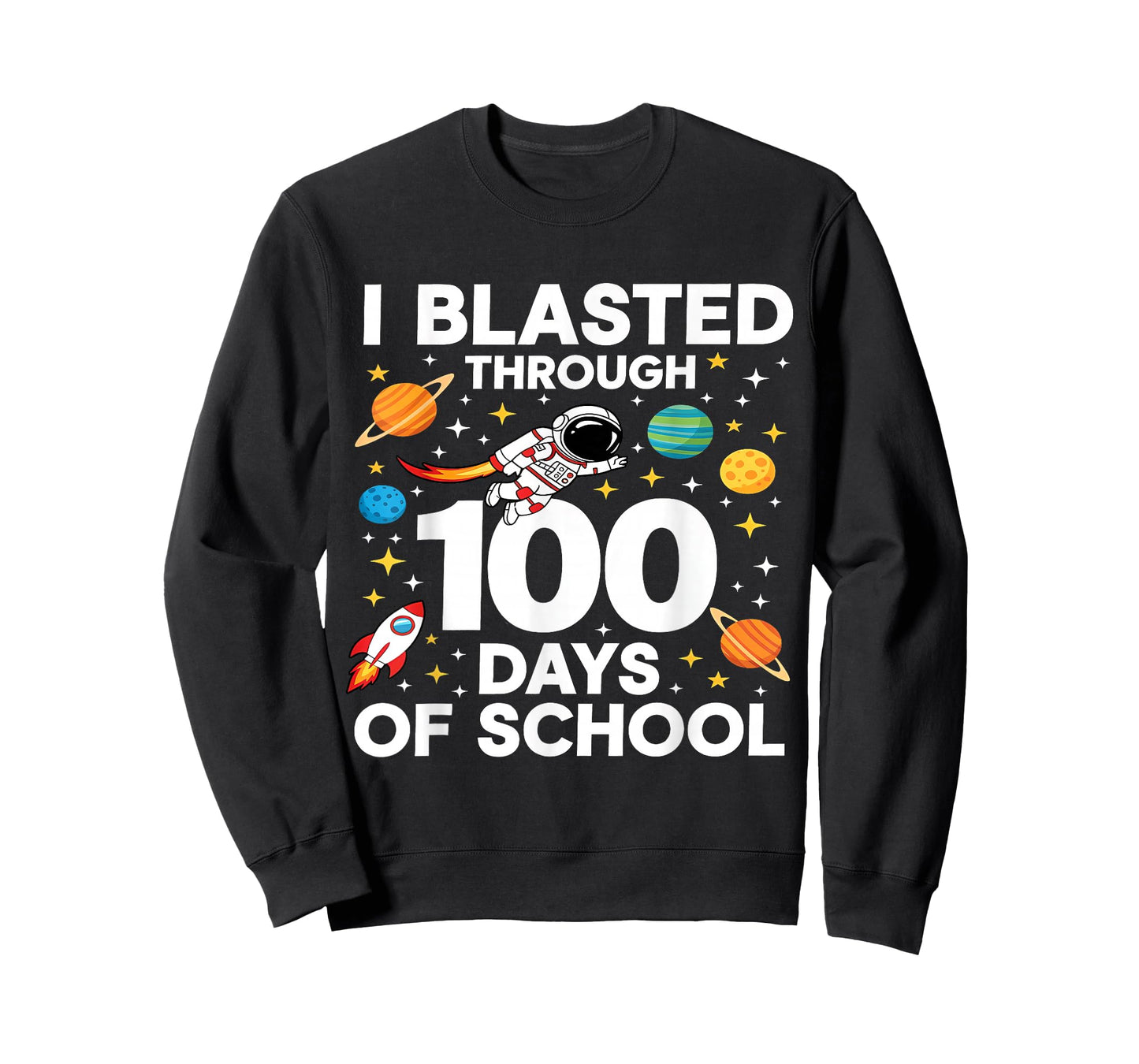 I Blasted Through 100 Days of School 100th Day Teacher Kids T-Shirt