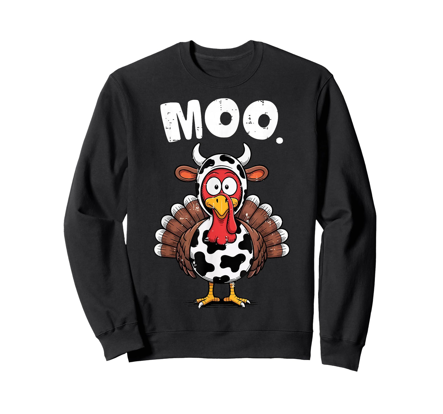 Funny Thanksgiving Turkey Moo Cow Costume T-Shirt