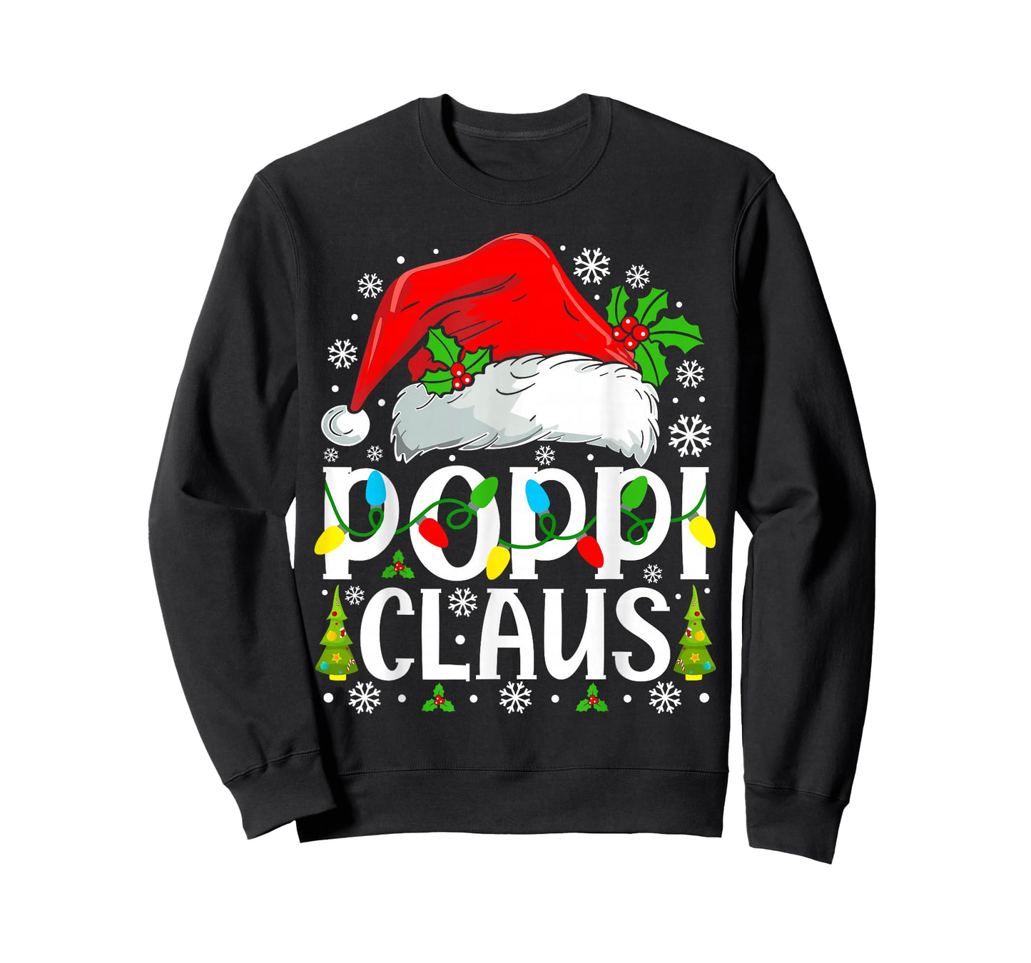Poppi Claus Funny Christmas Family Matching T-Shirt