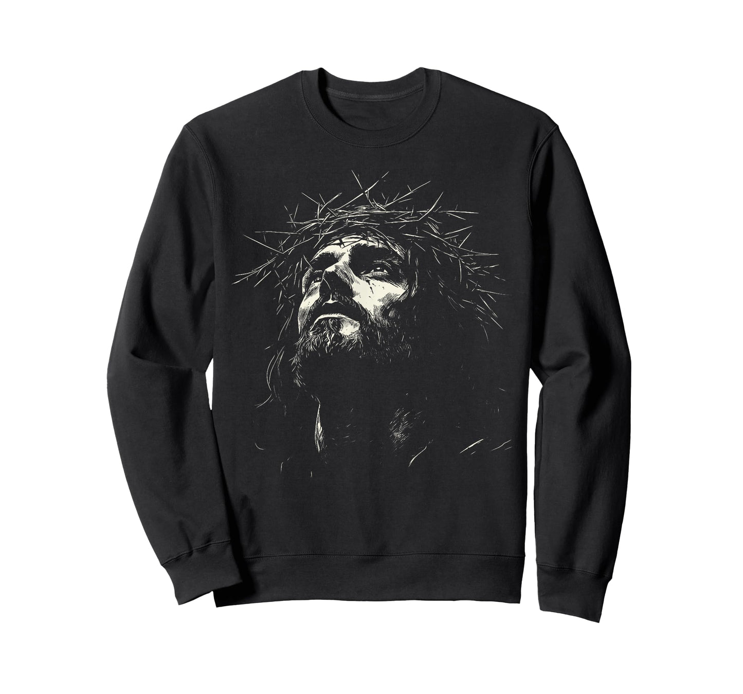 Vintage Jesus Crown of Thorns Christian for Men Women Kids T-Shirt