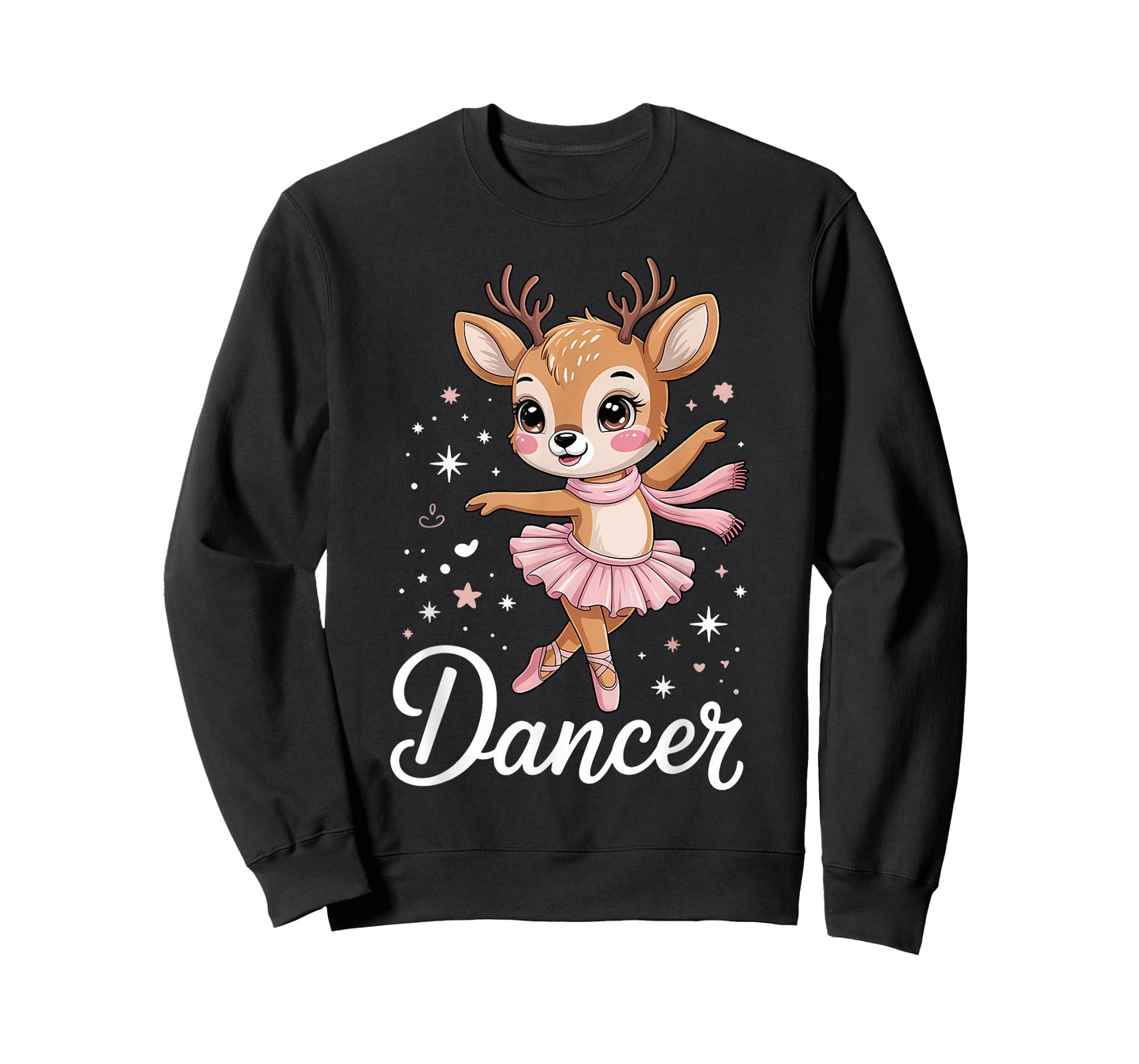 Cute Christmas Ballet Deer Dancer Reindeer Dancing Teacher T-Shirt