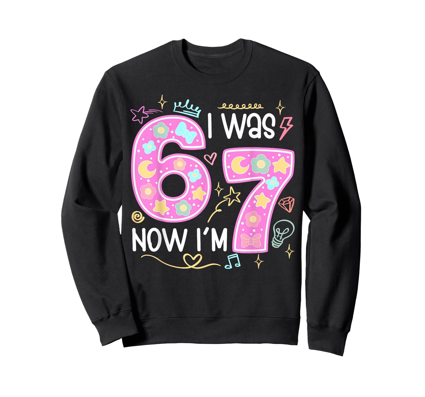 Funny 7 Year Old Birthday I was 6 Now I'm 7 Meme Tee T-Shirt