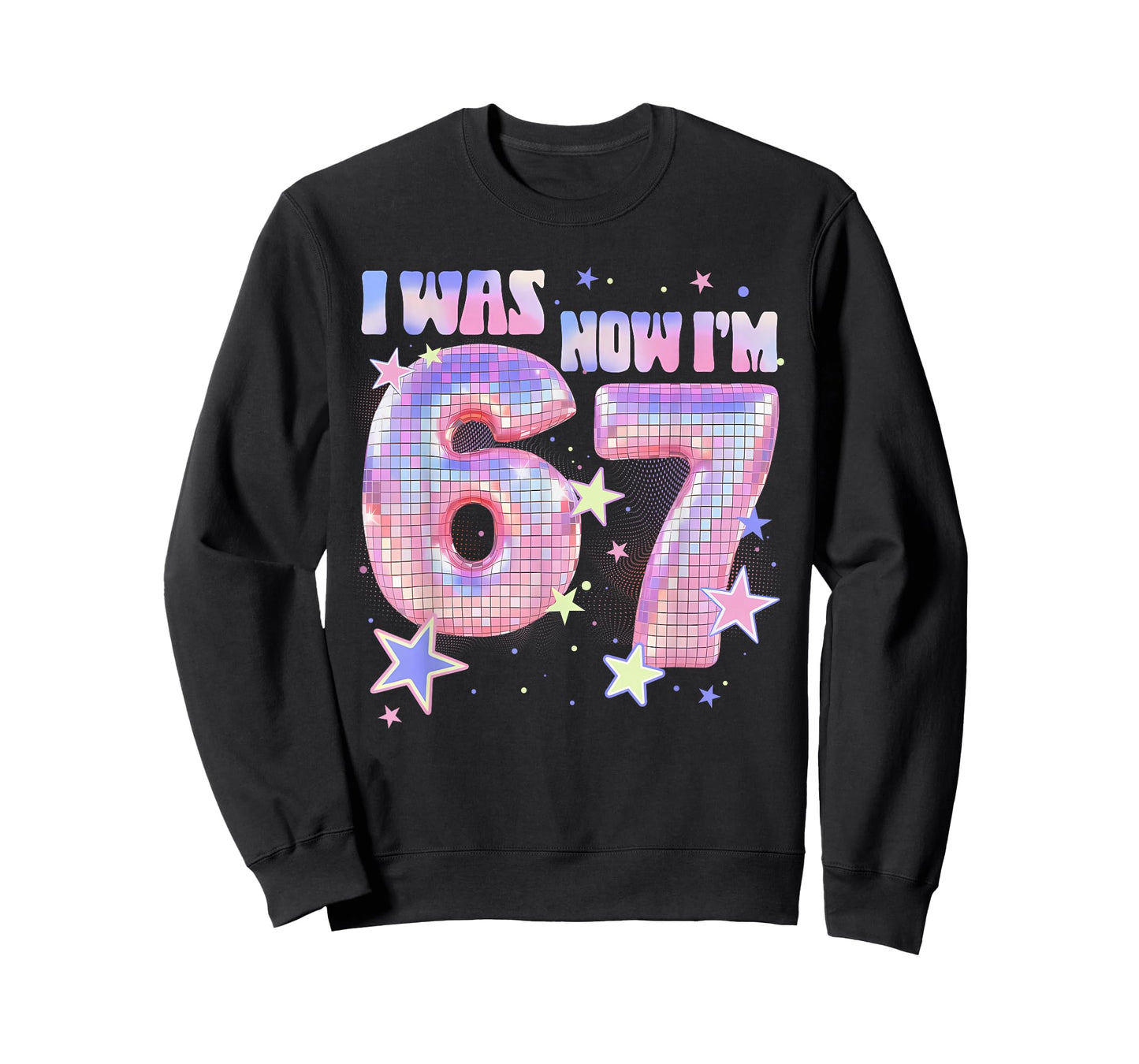 7 Year Old Birthday Girl Funny I was 6 Now I'm 7 67 Meme T-Shirt