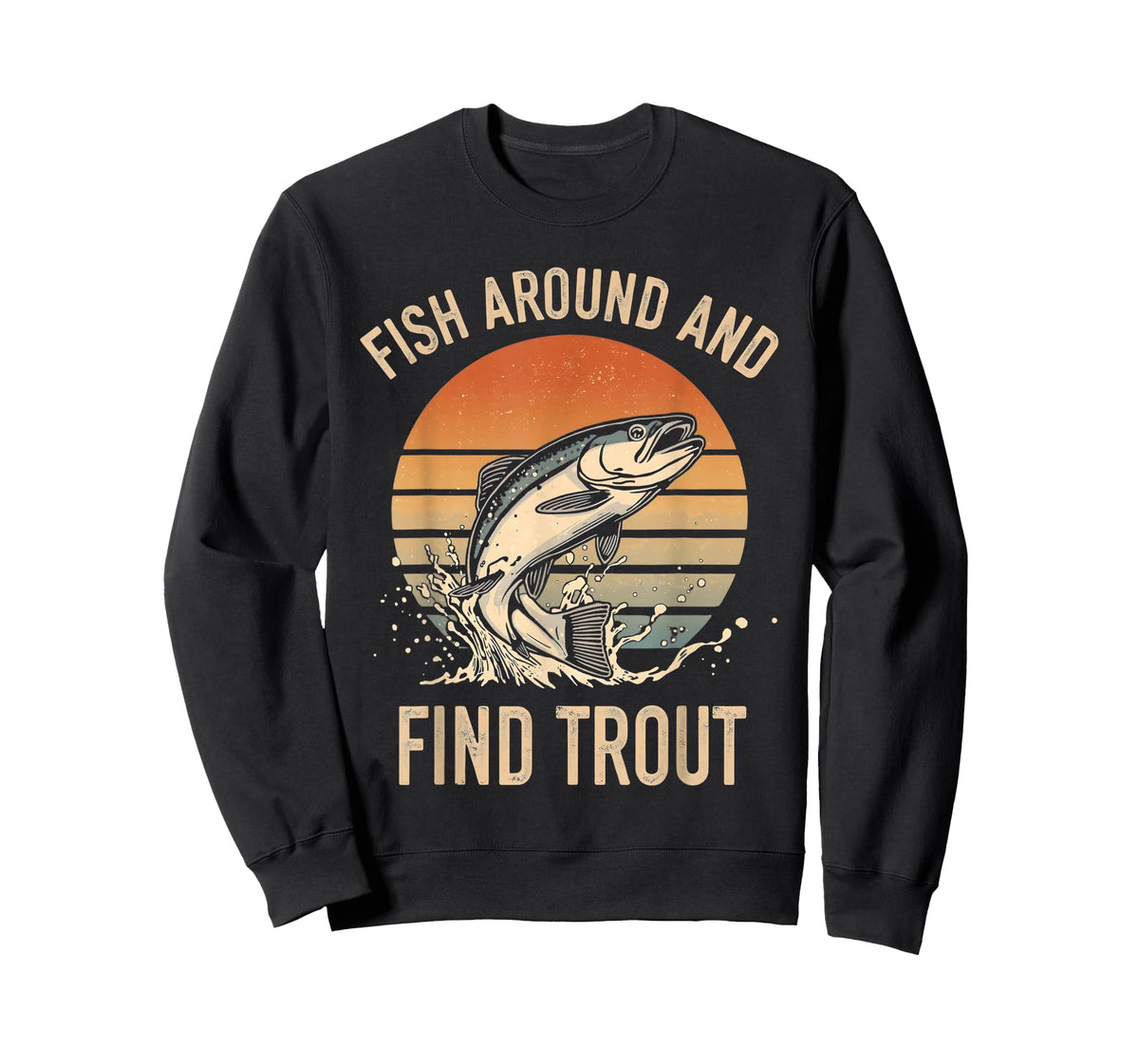 Fish Around and Find Trout Funny Fishing Shirt Boys Kid Men T-Shirt