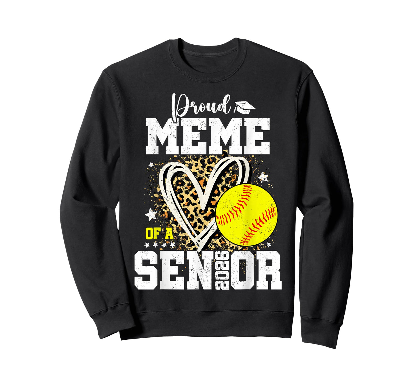 Proud Meme of A 2026 Senior Softball Player Graduation T-Shirt