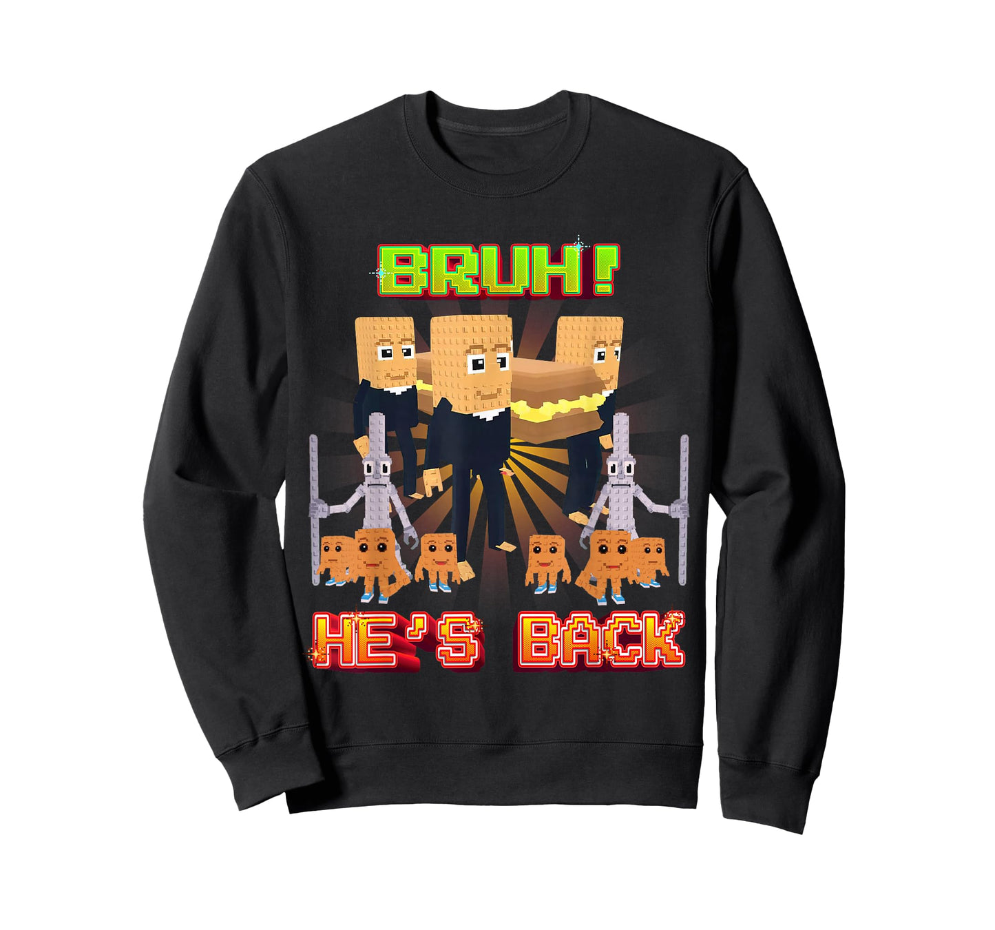 Bruh Sahur Coming Back Funny Brainrot for Boys Kids Teens T-Shirt
