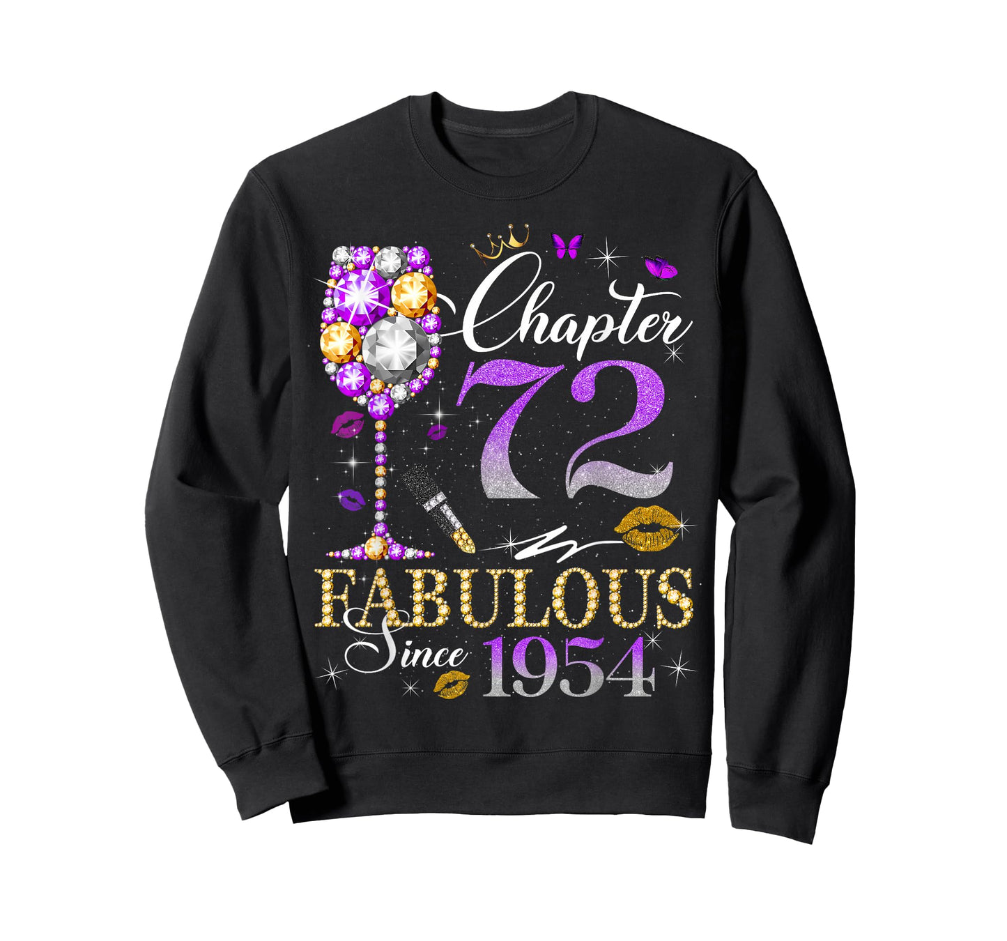 Chapter 72 Fabulous Since 1954 72nd Birthday Women Girls T-Shirt