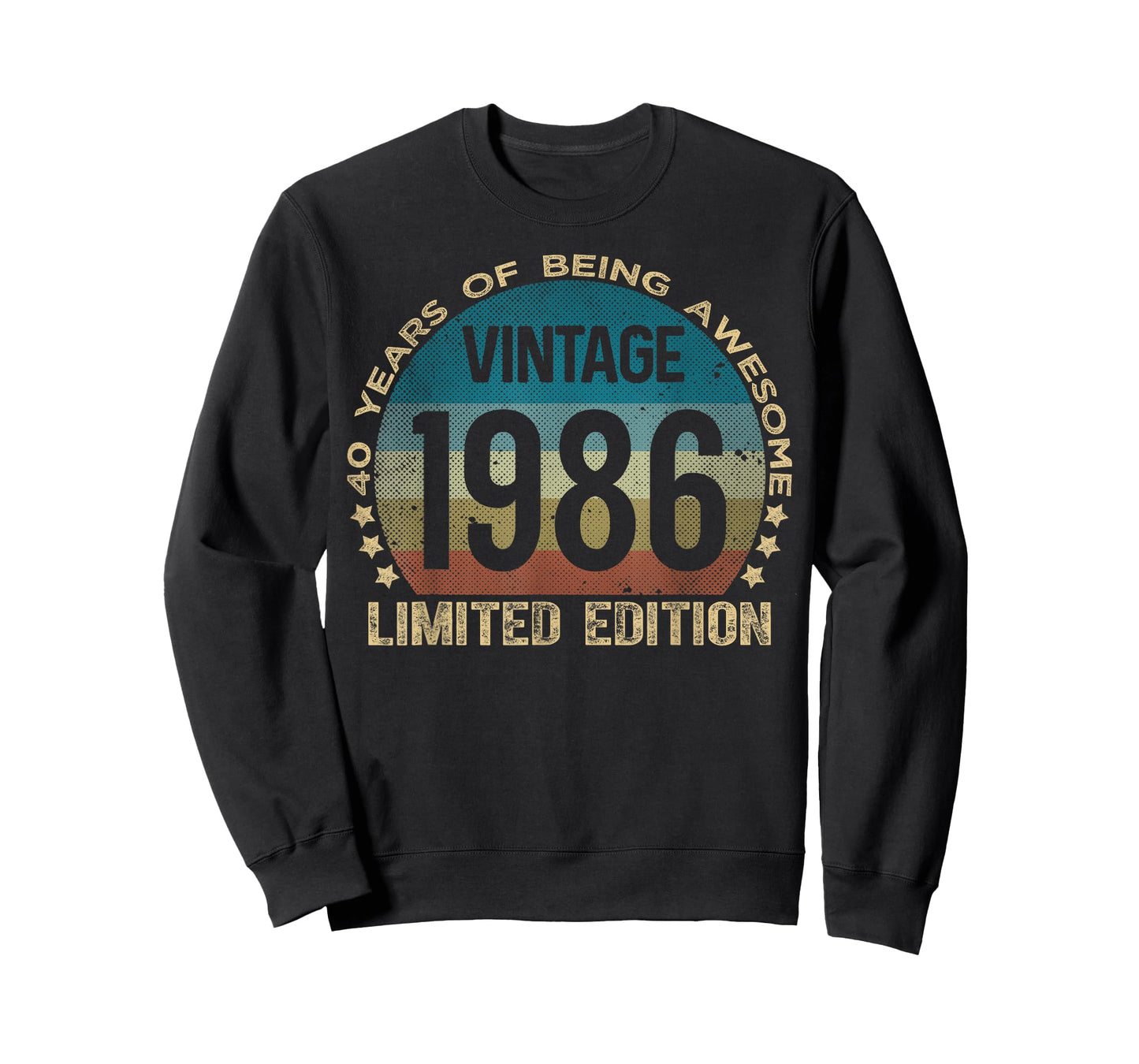 40 Year Old Gifts Vintage 1986 Limited Edition 40th Birthday T-Shirt
