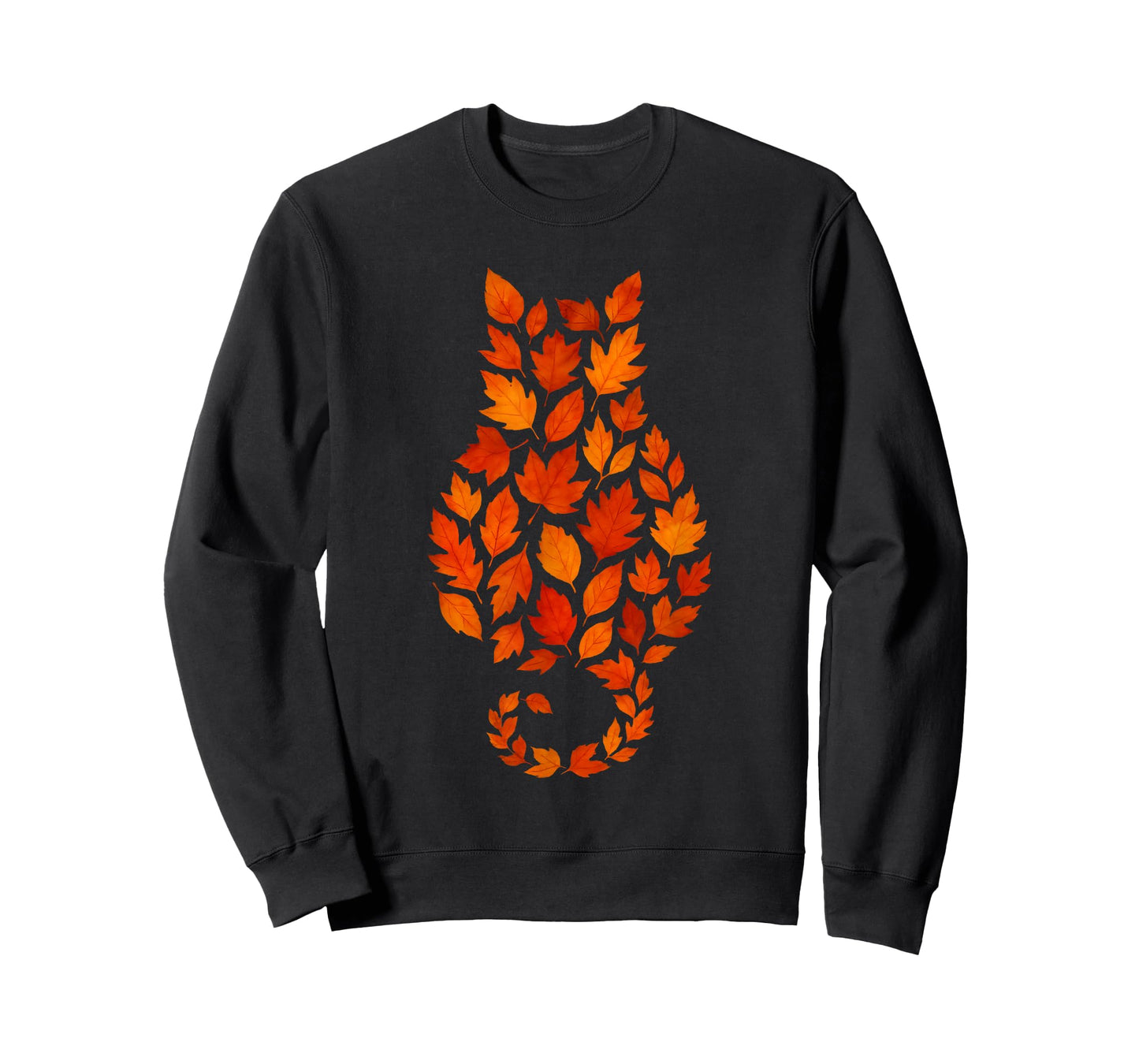 Minimalist Cat Lover Autumn Art Men Women Kids Funny Cat T-Shirt