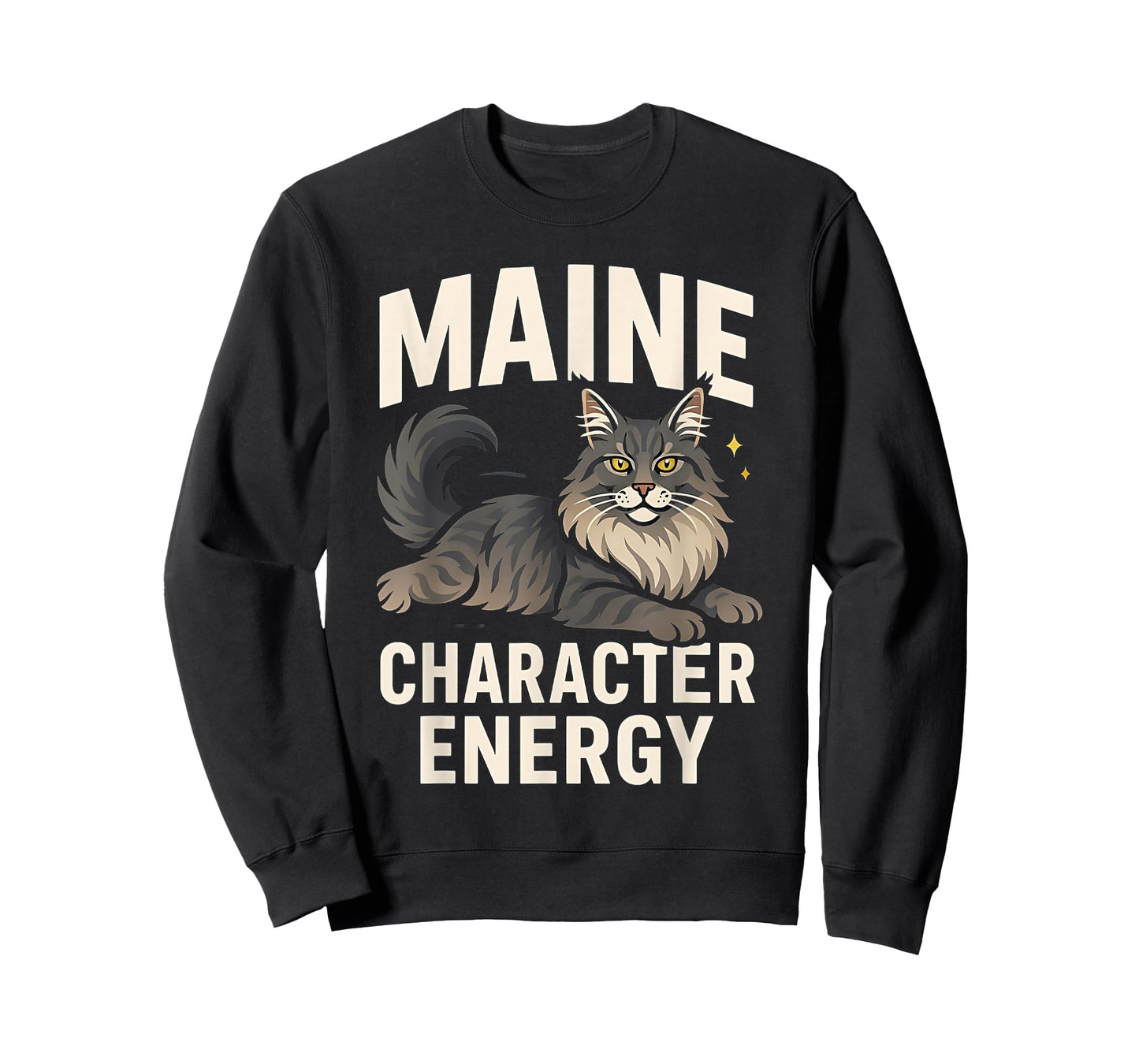 Maine Chrachter Funny Maine Coon Cat Pun for Cat Lovers T-Shirt