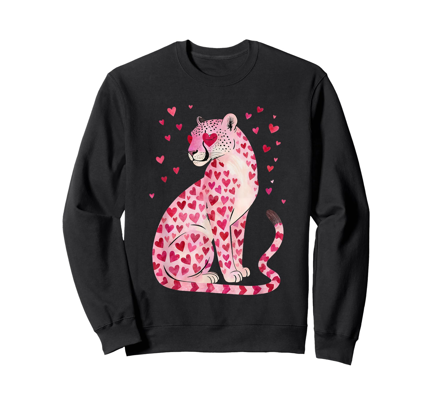 Cute Heart Pink Leopard Valentine T-Shirt