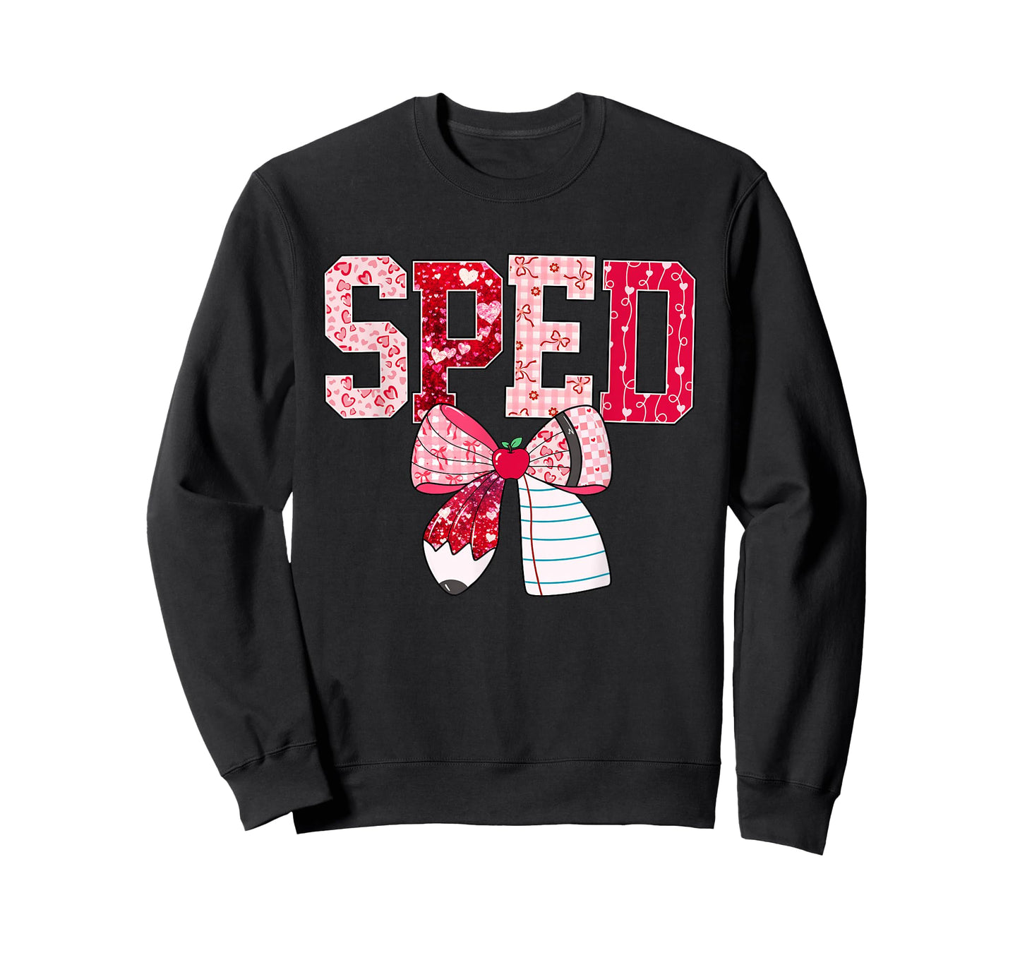 SPED Teacher Valentine Heart Special Education Design T-Shirt