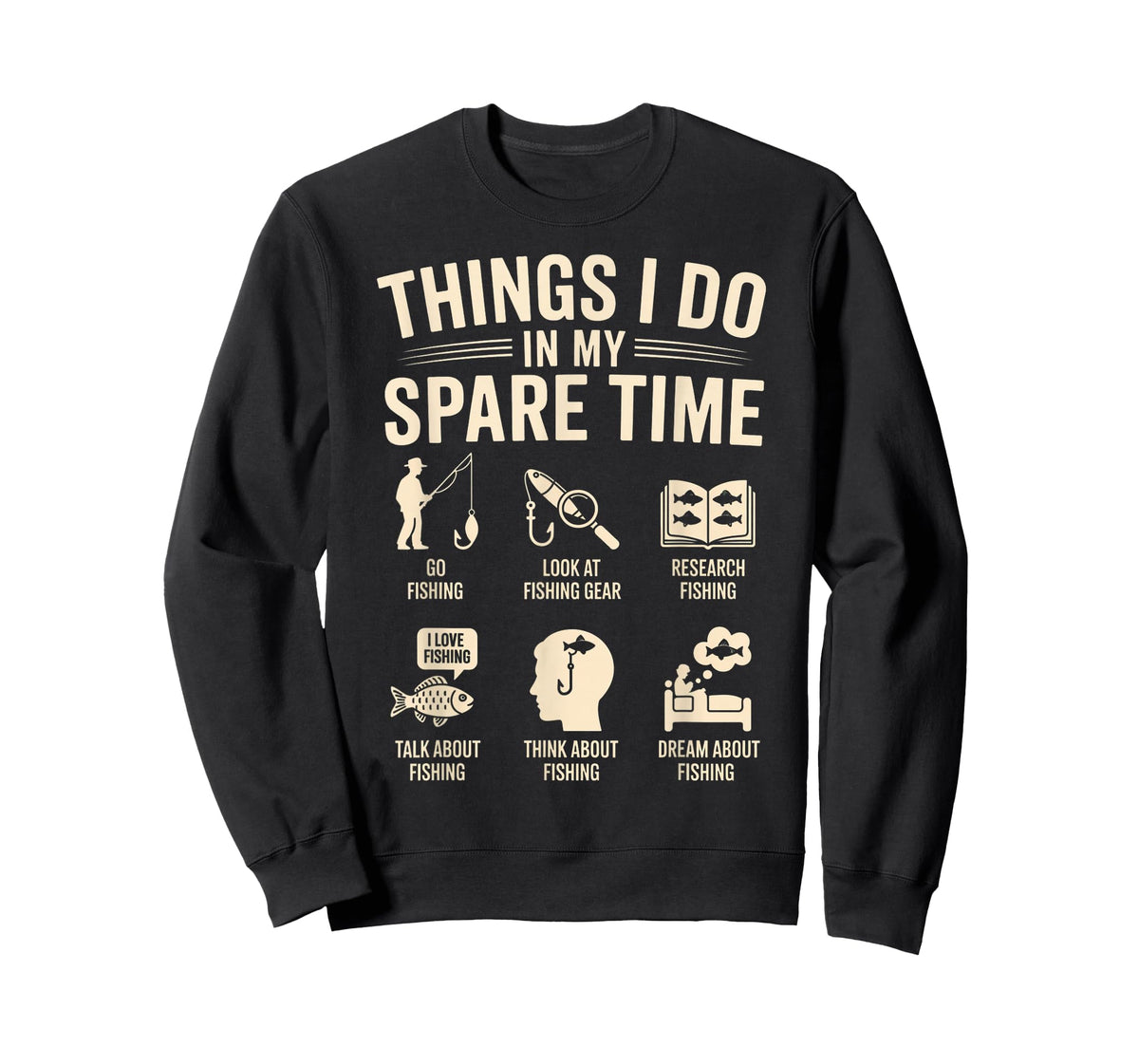 Things I Do in My Spare Time Funny Fishing Angler Fisherman T-Shirt
