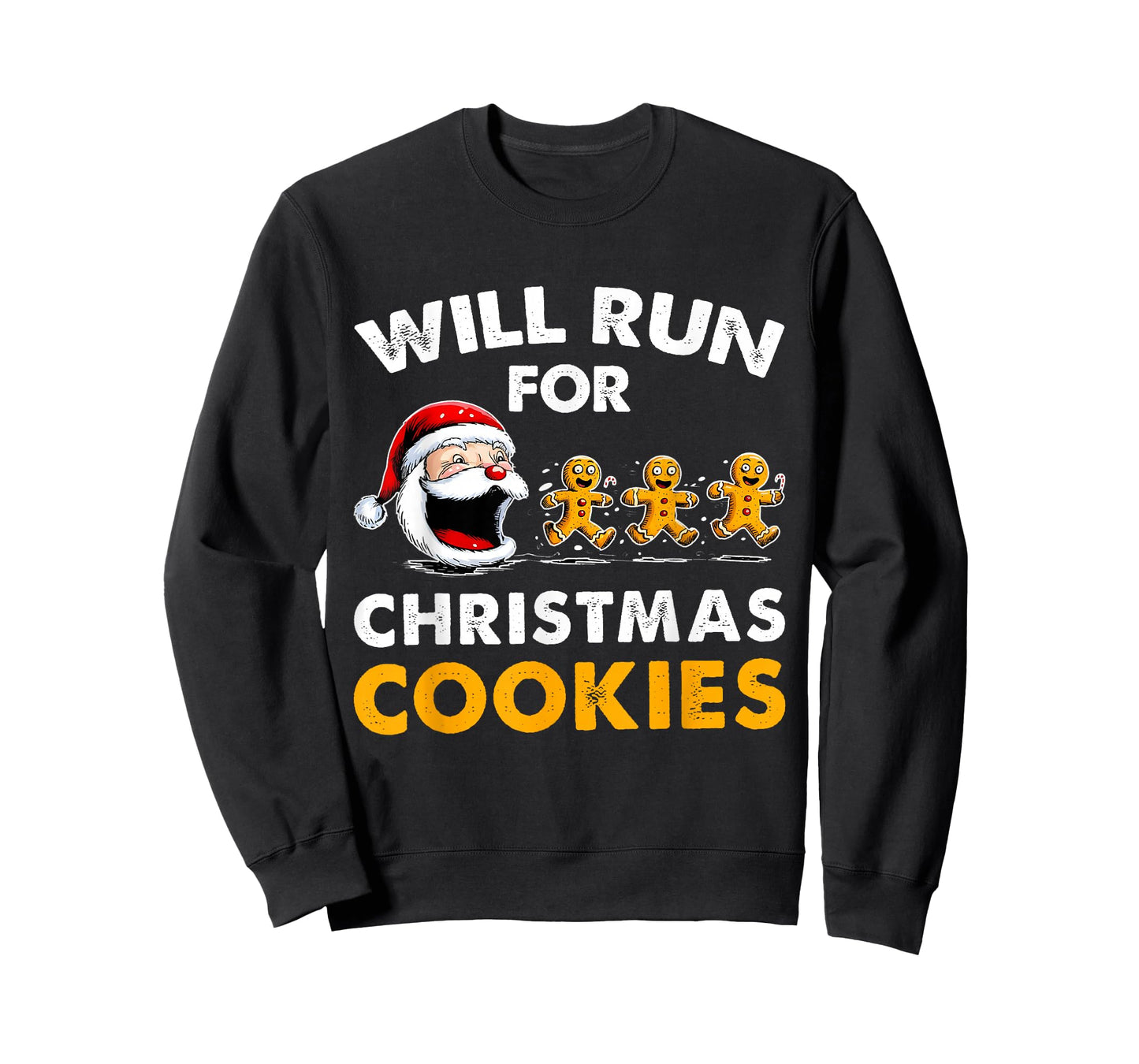 Will Run for Christmas Cookies Christmas Running Shirt T-Shirt