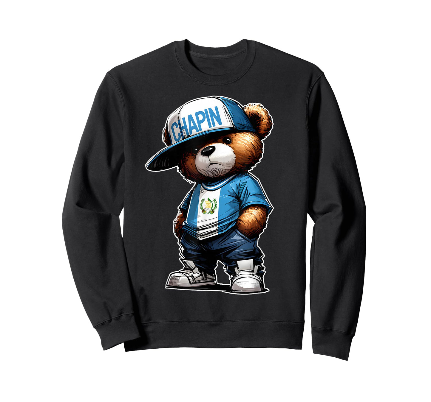 Chapin Guatemala Flag Camisa de Guatemala Teddy Bear Jersey T-Shirt