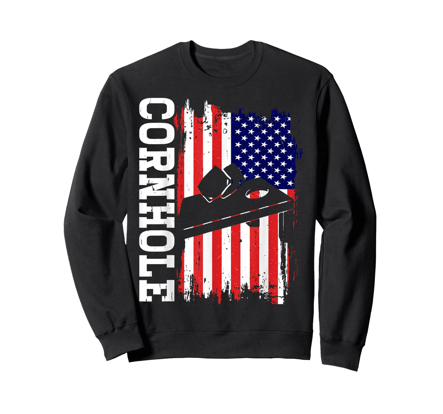 USA Cornhole American Flag Corn Hole Players Funny Cornhole T-Shirt