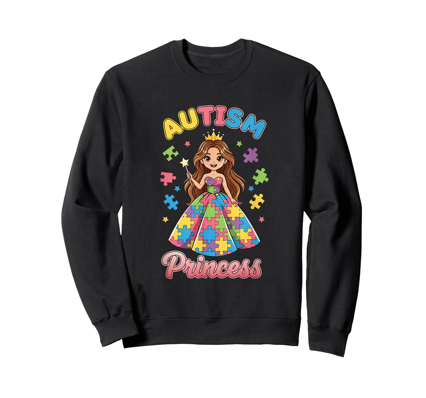 Daughter Autism Princess, Proud Autistic Girl Autism Awaren T-Shirt