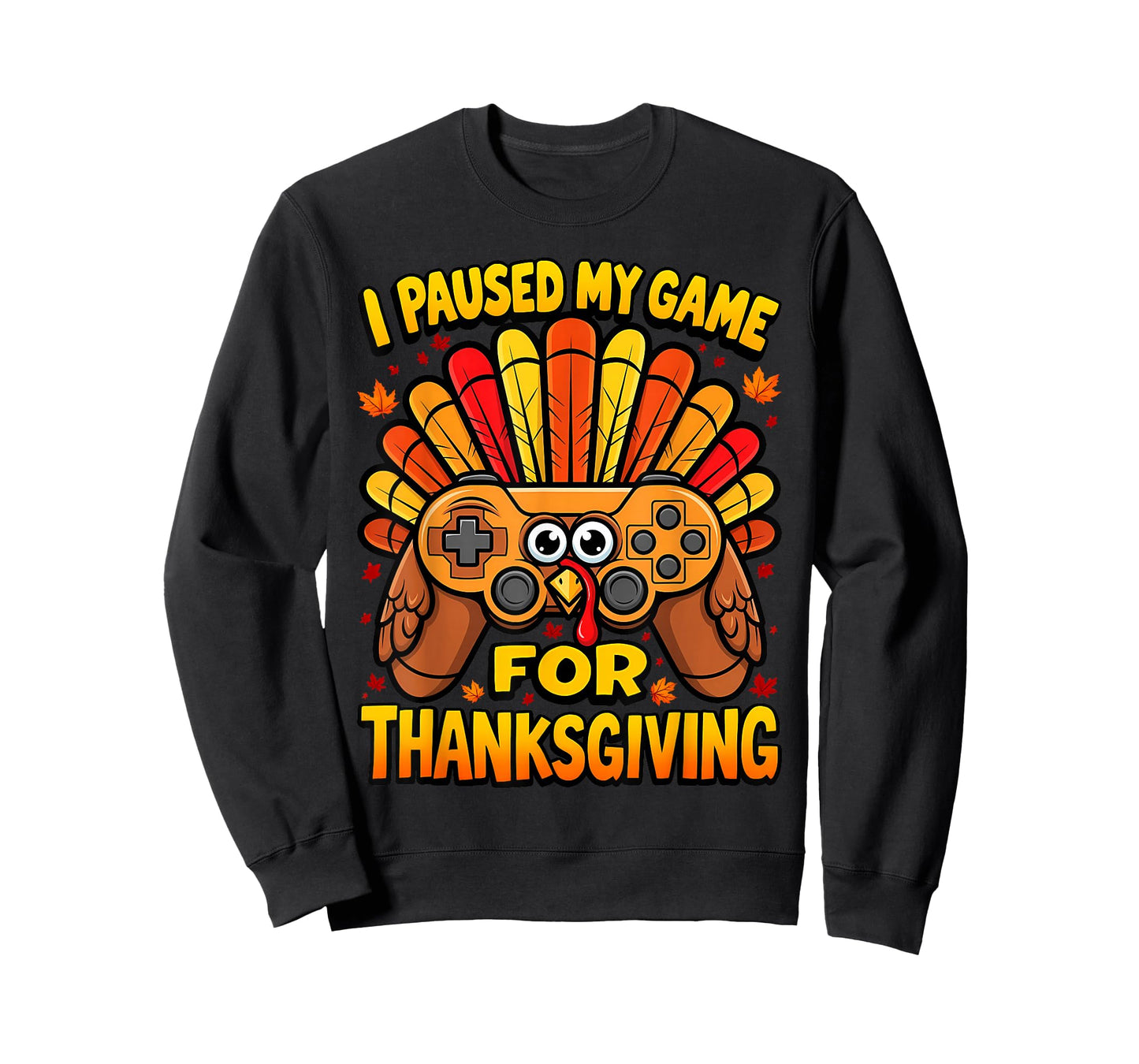 Thankful Thanksgiving Turkey Gamer Boys, Kids and Toddlers T-Shirt