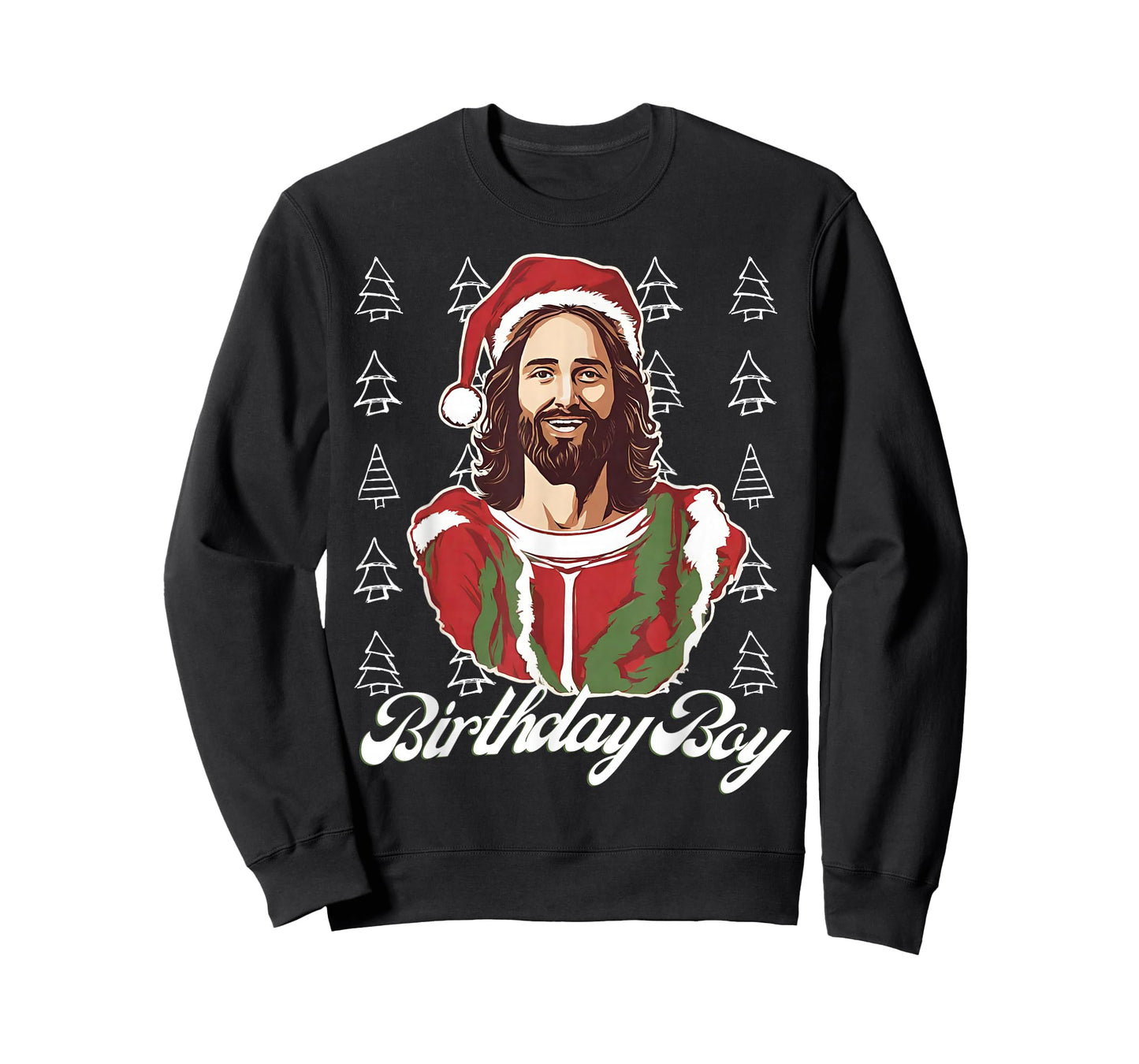 Jesus Birthday Boy Christmas Xmas Holiday Funny Ugly Sweater T-Shirt