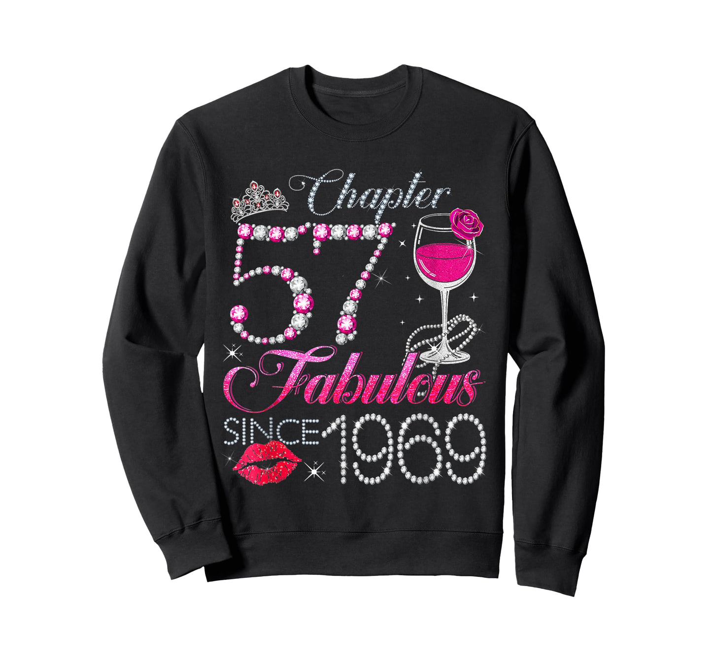 Chapter 57 Fabulous Since 1969 57th Birthday Queen Diamond T-Shirt