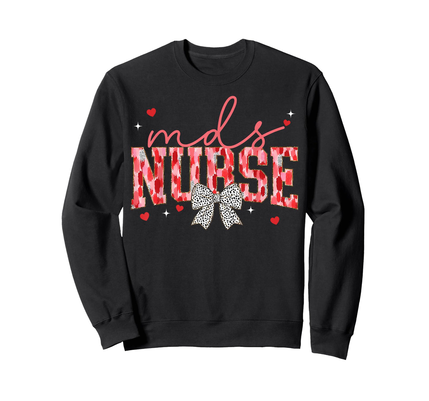 MDS Nurse Coquette Bow Valentines Day Minimum Data Set T-Shirt