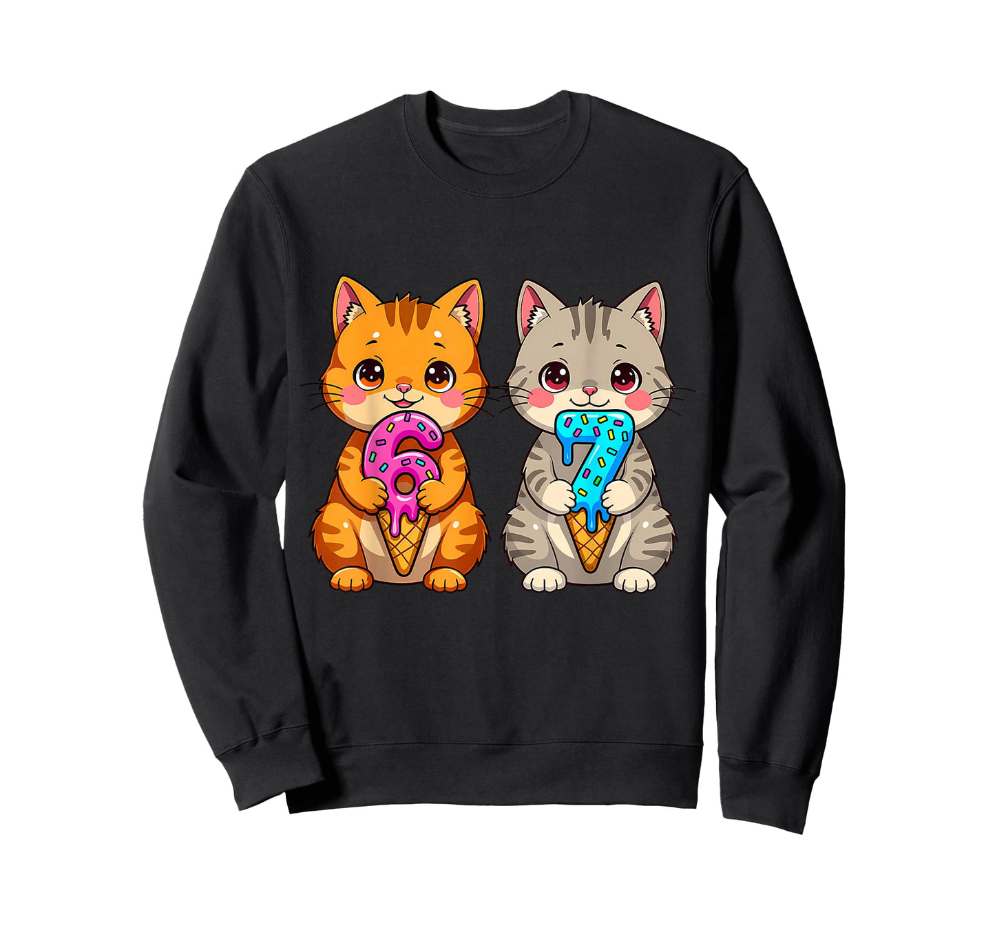 Cute Kawaii Cats Neko 67 Drip Meme Funny Six Seven T-Shirt